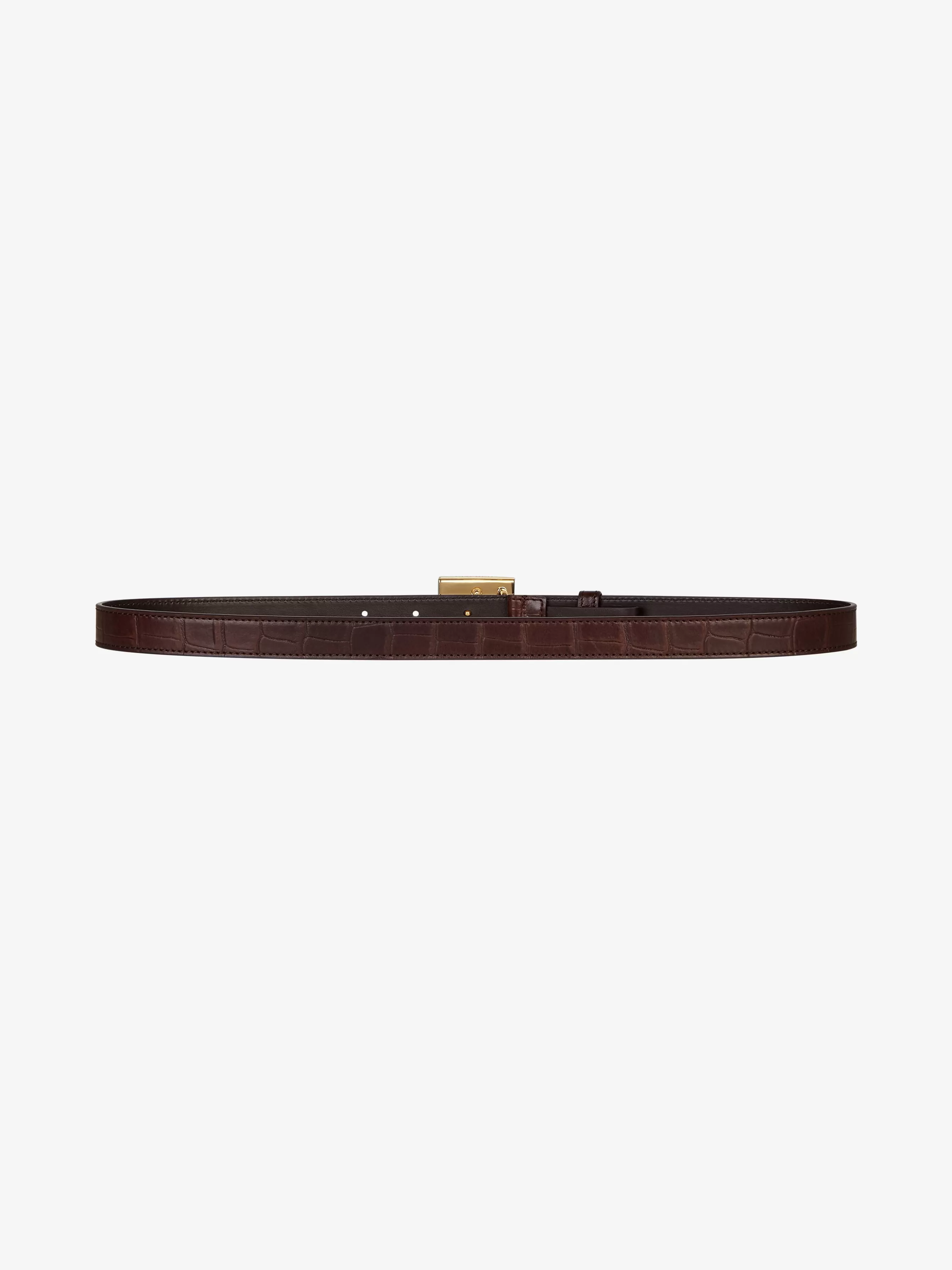 GIVENCHY Belts-4G belt in crocodile effect leather