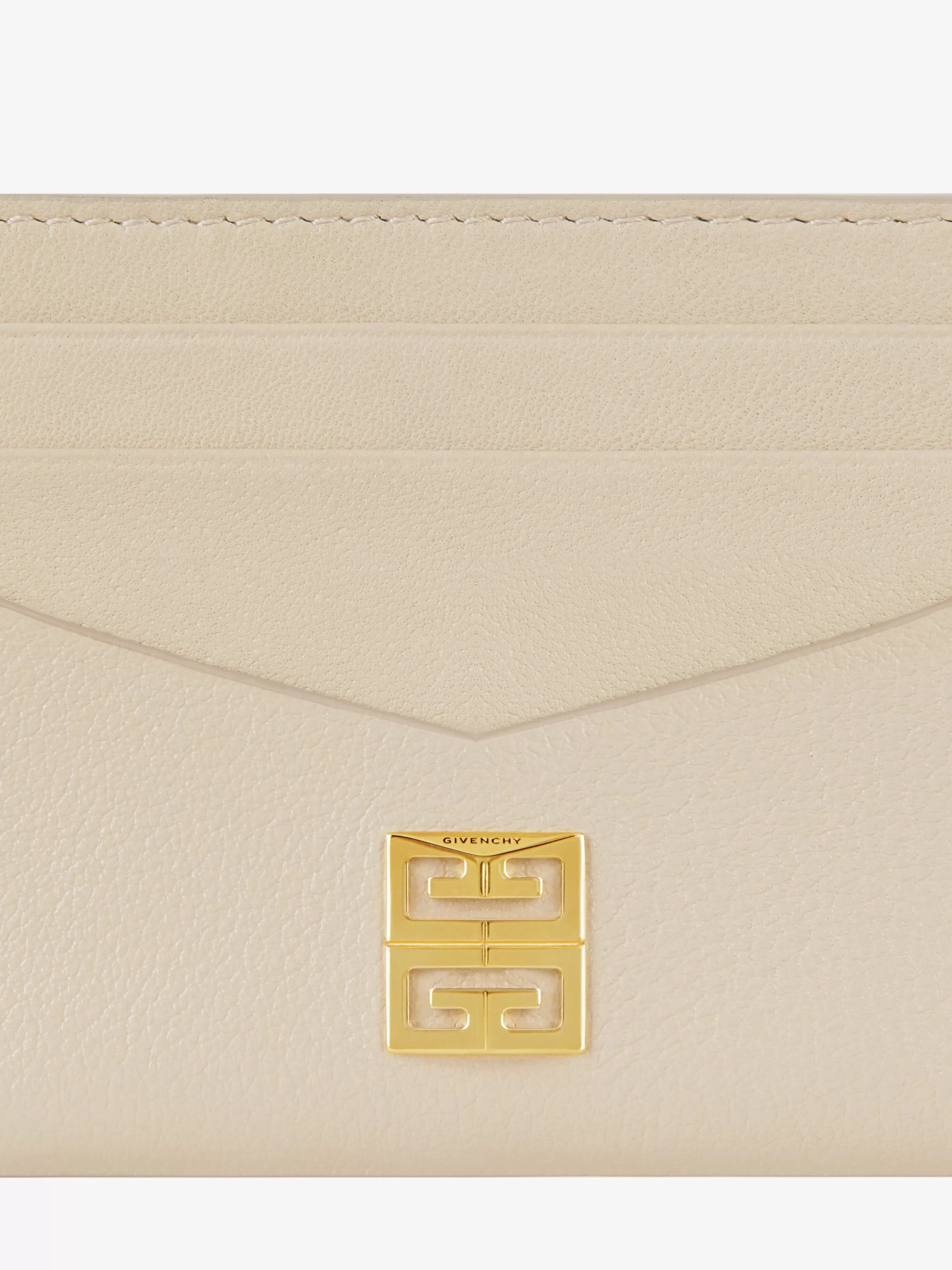 GIVENCHY Small Leather Goods-4G card holder in grained leather