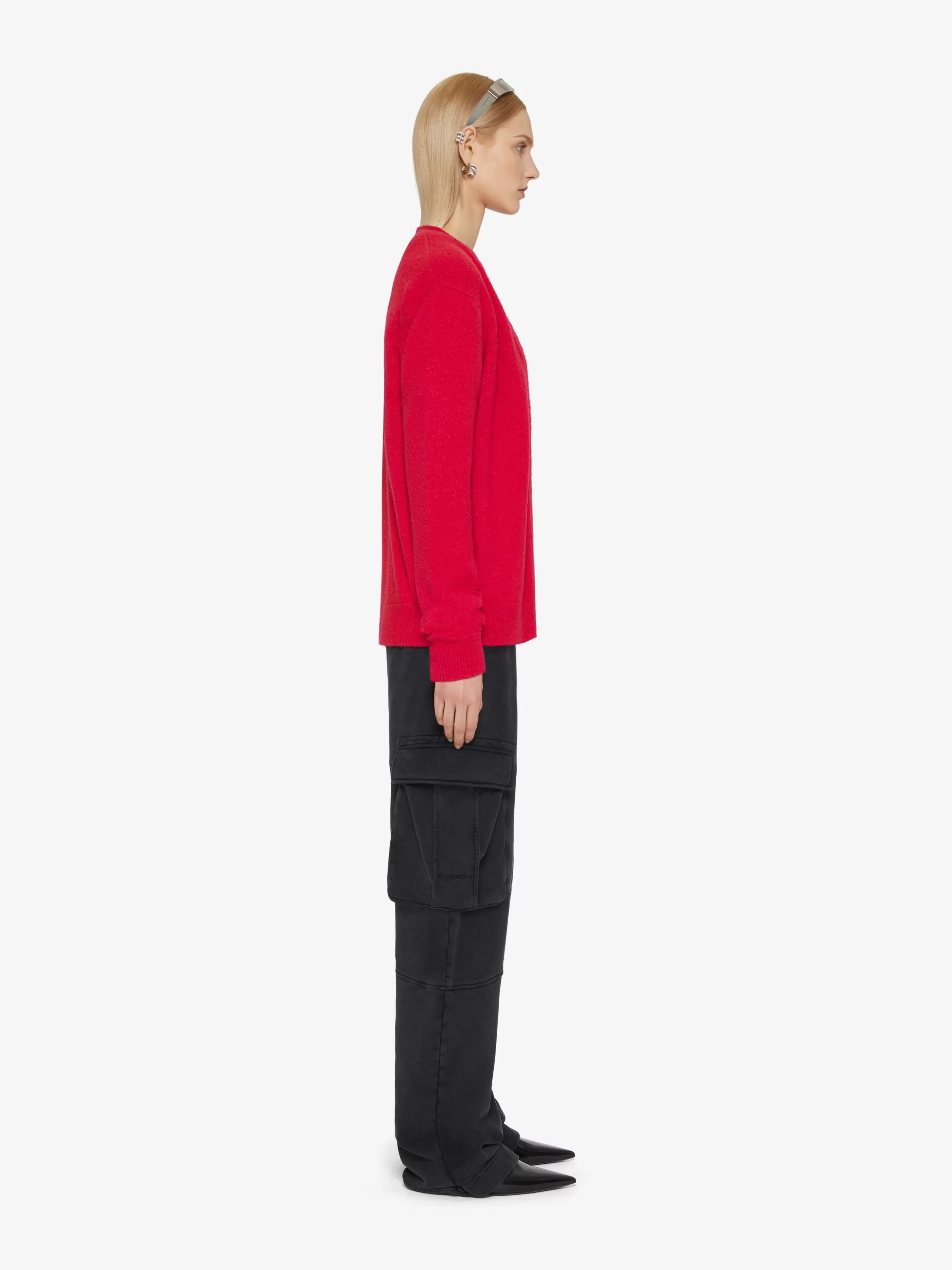 GIVENCHY Knitwear-4G cardigan in cashmere and silk