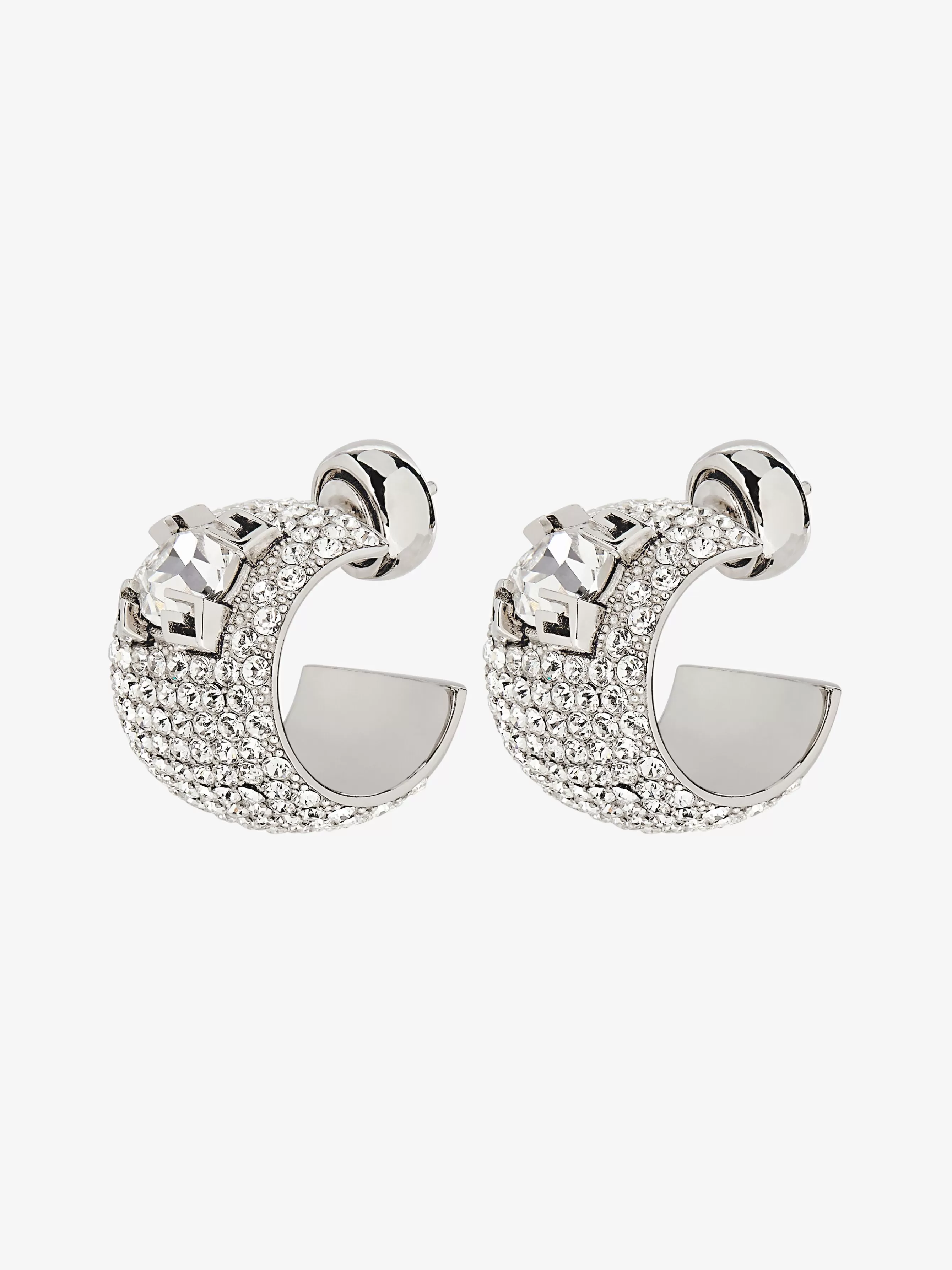 Sale GIVENCHY Jewels & Accessories-4G Claw earrings in metal with crystals