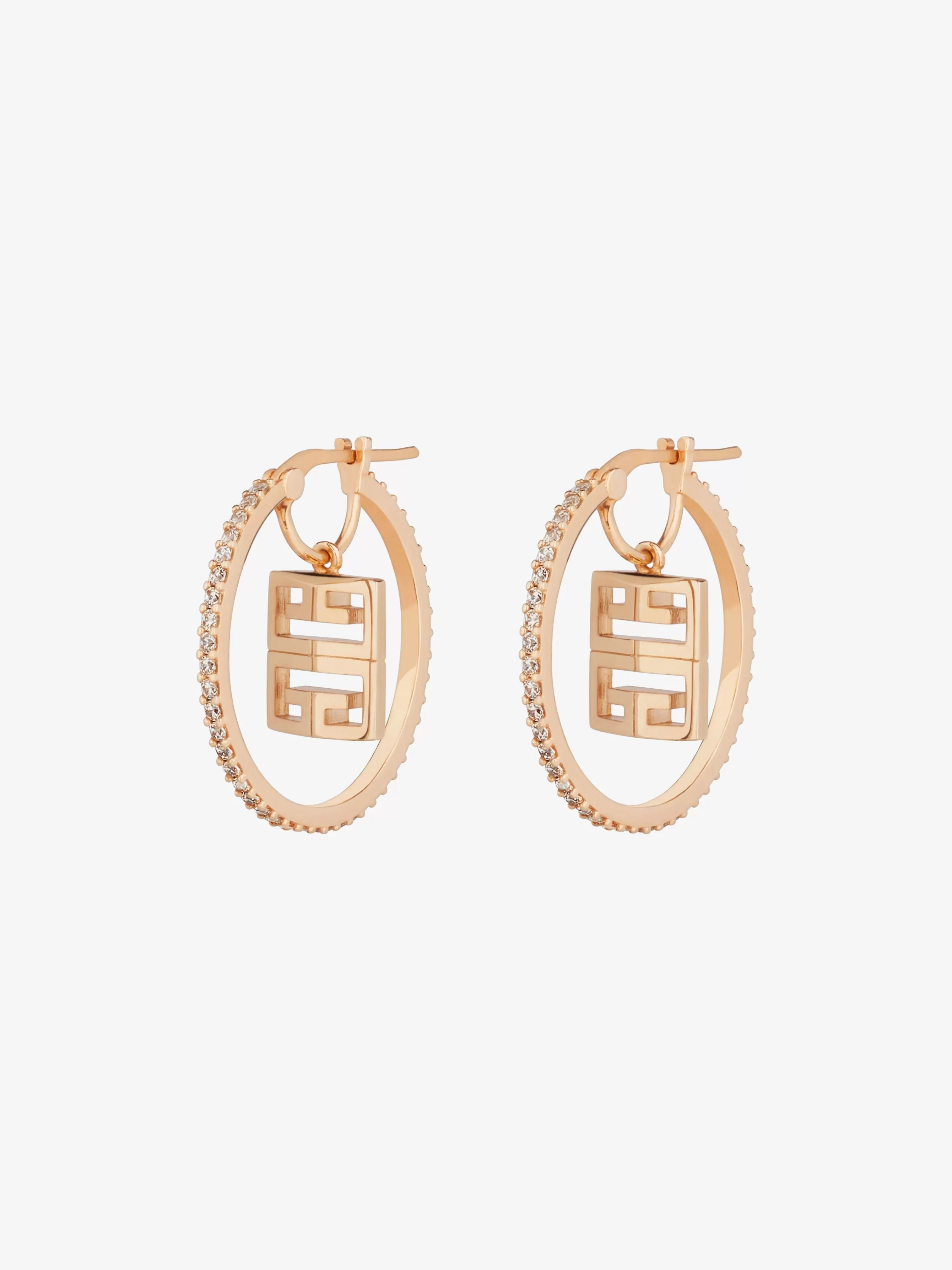 Women GIVENCHY Other Accessories | Scarves-4G earrings in metal with crystals