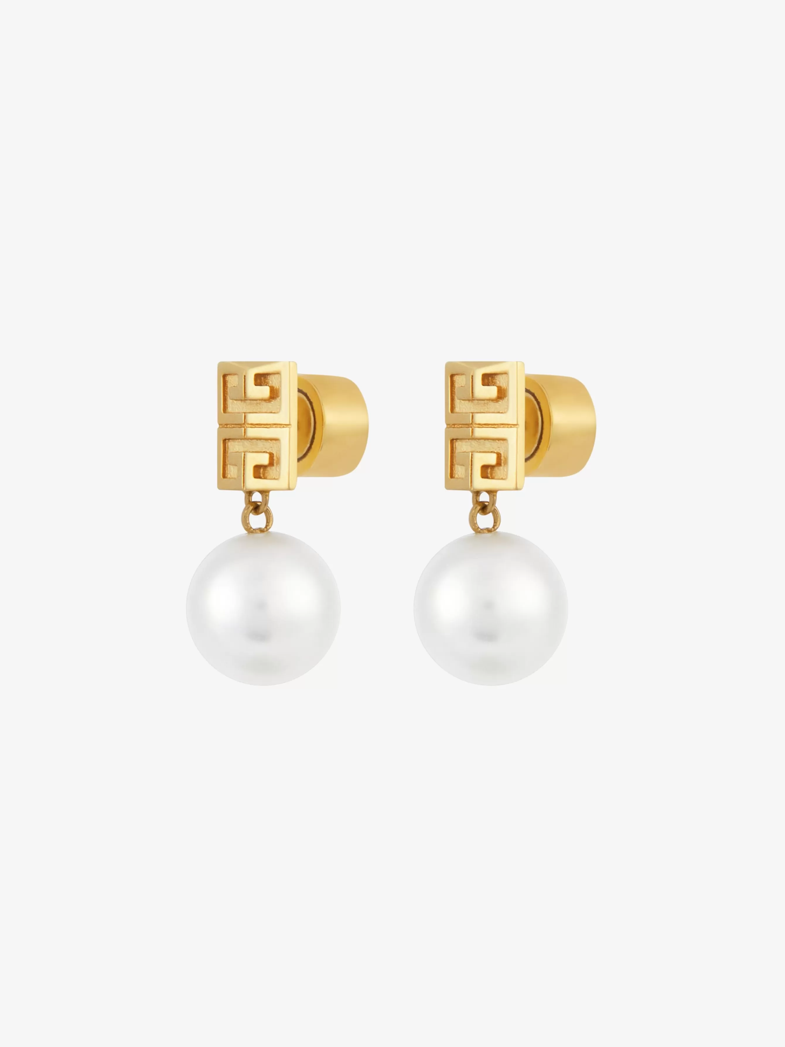 GIVENCHY Jewelry-4G earrings in metal with pearls