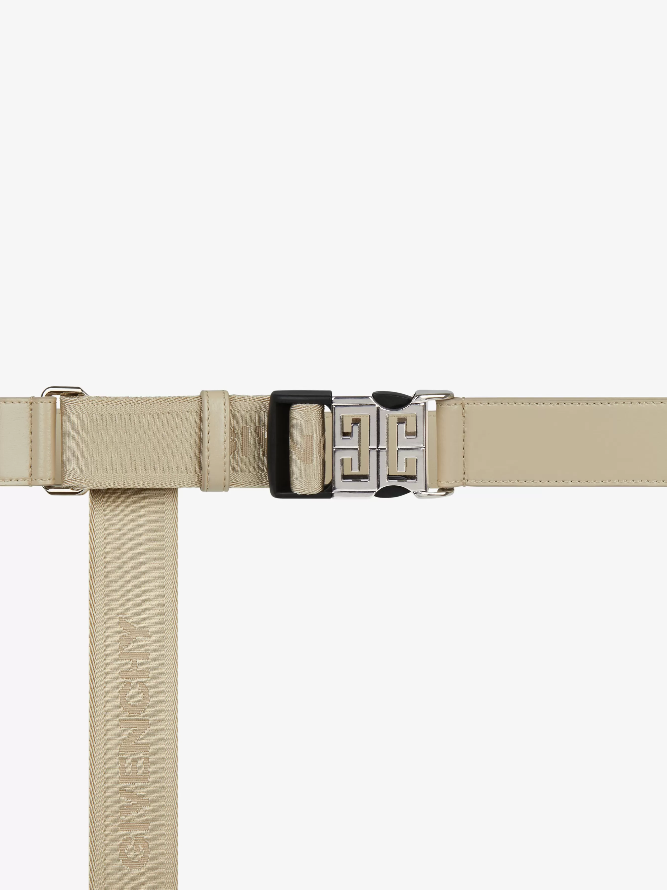 GIVENCHY Belts-4G belt in leather and canvas