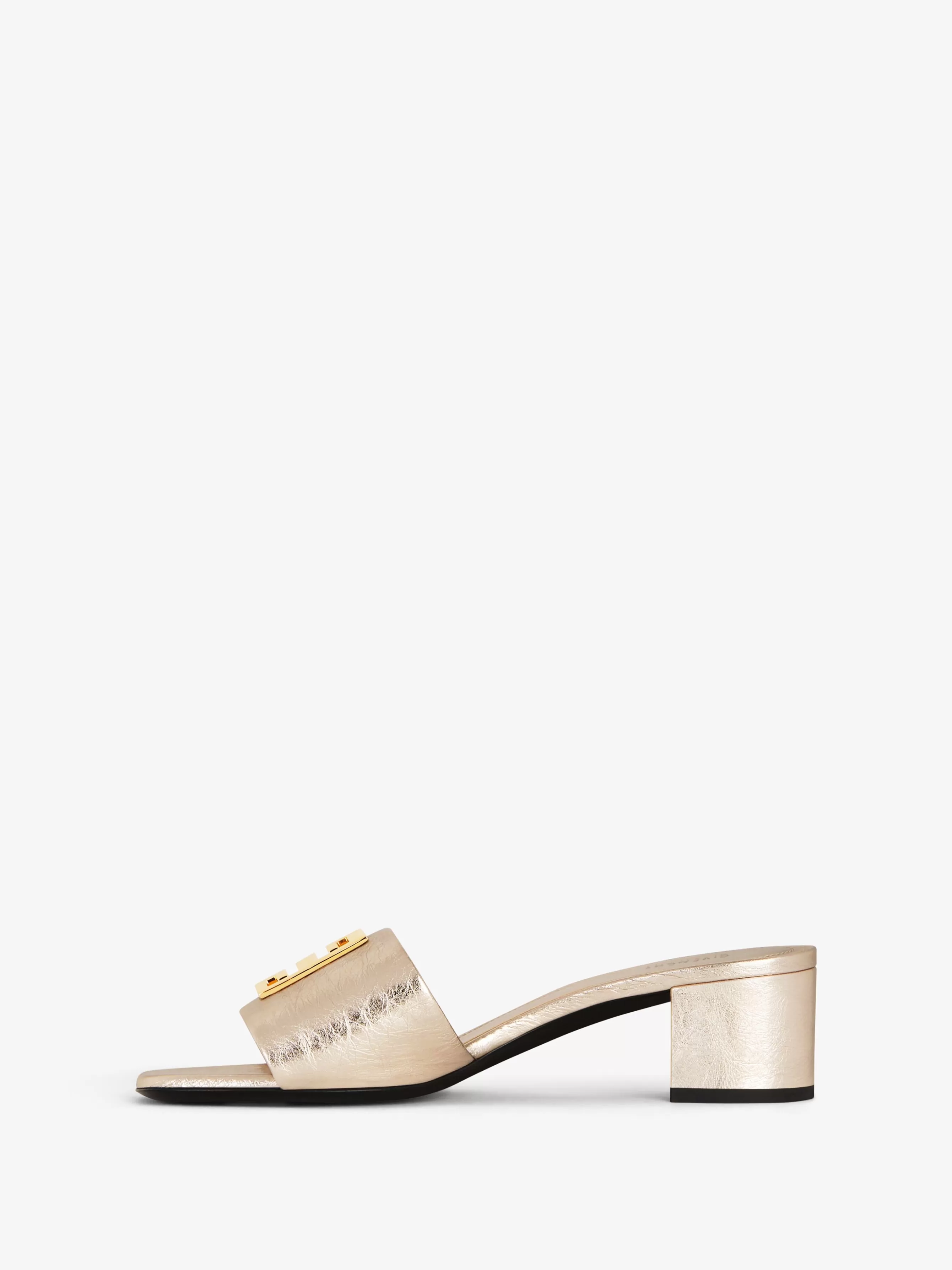 GIVENCHY Heels-4G mules in laminated leather