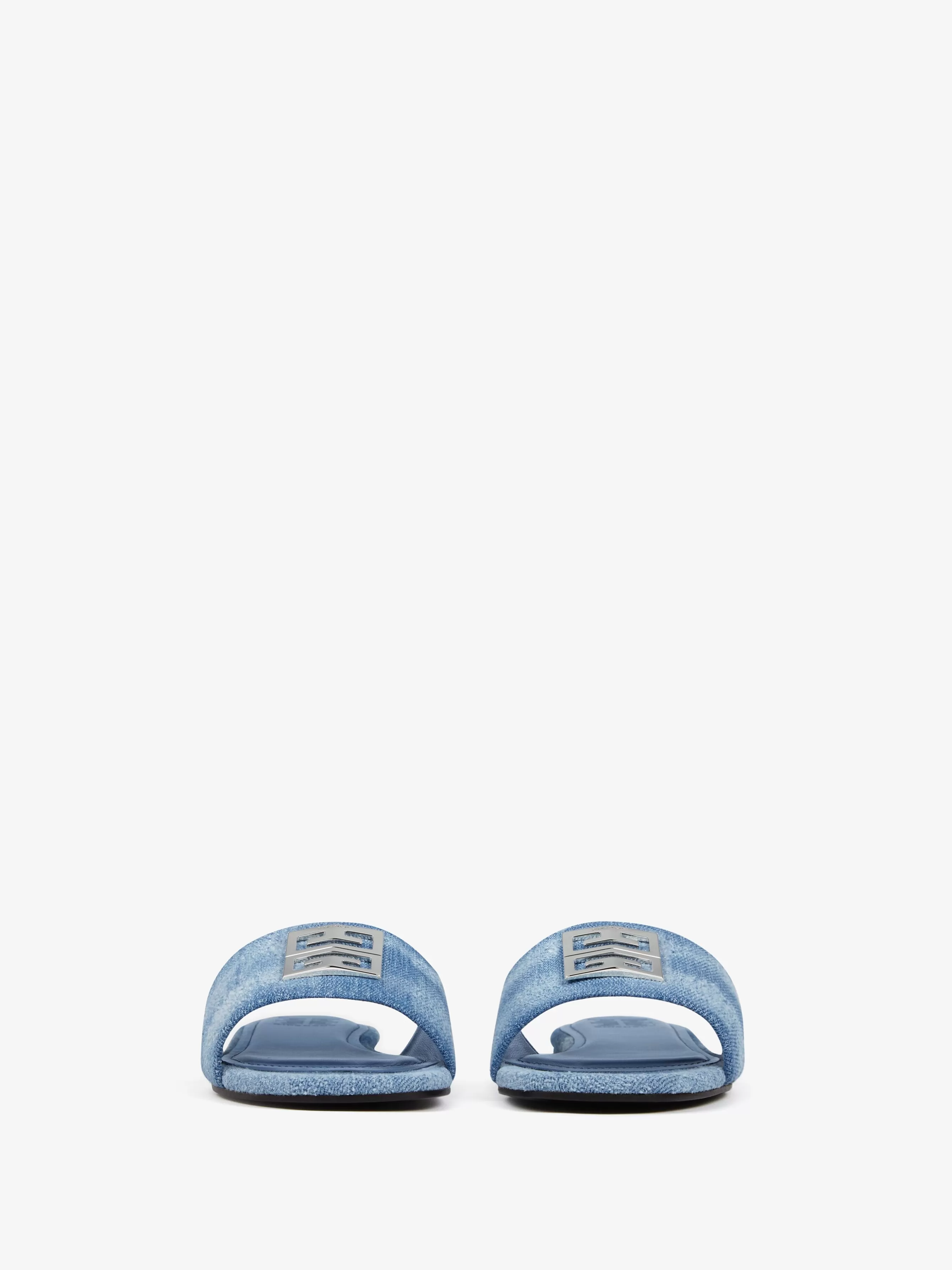 GIVENCHY Slides & Sandals-4G mules in washed denim