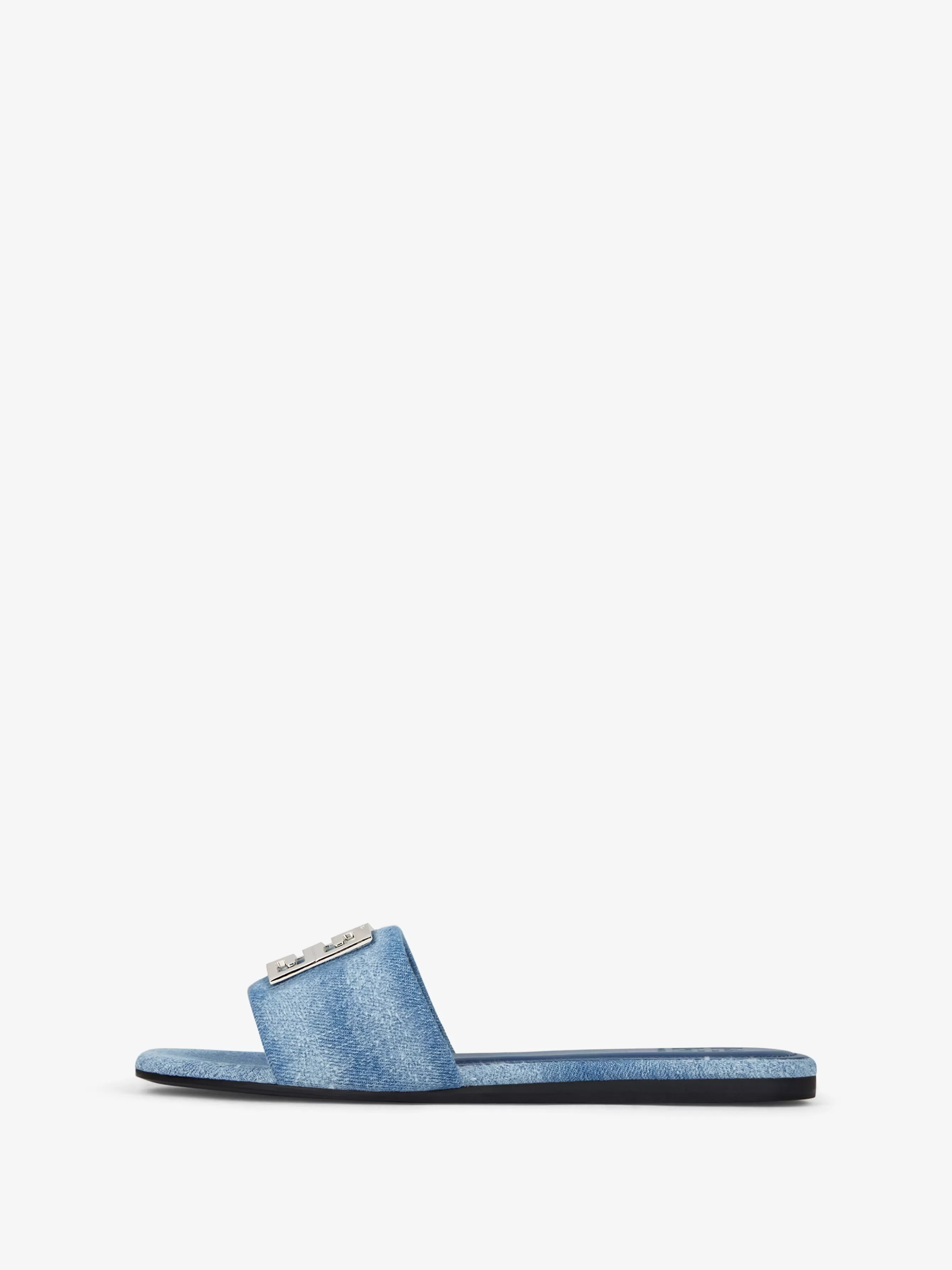 GIVENCHY Slides & Sandals-4G mules in washed denim