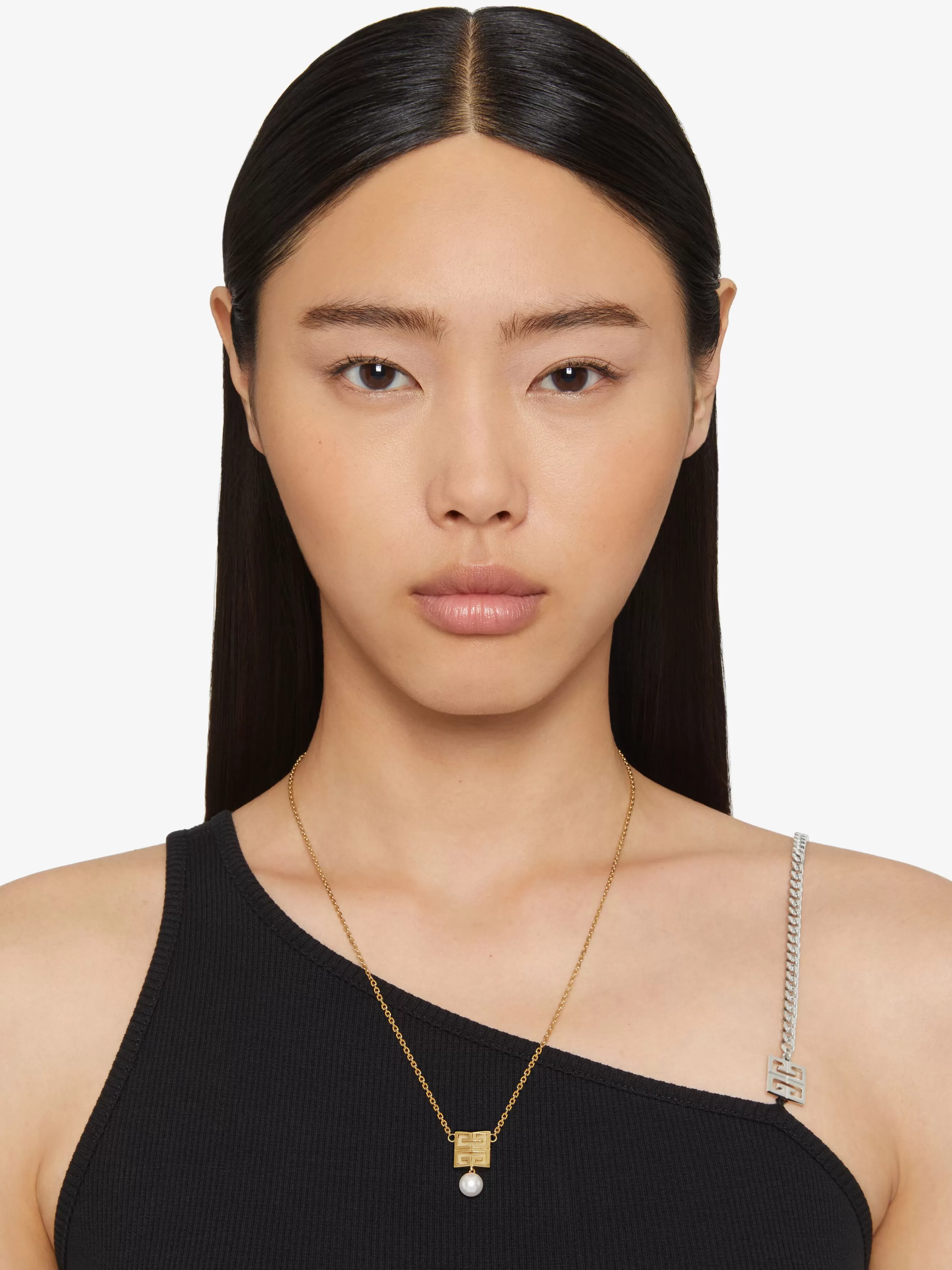 Women GIVENCHY Other Accessories | Scarves-4G necklace in metal with pearl