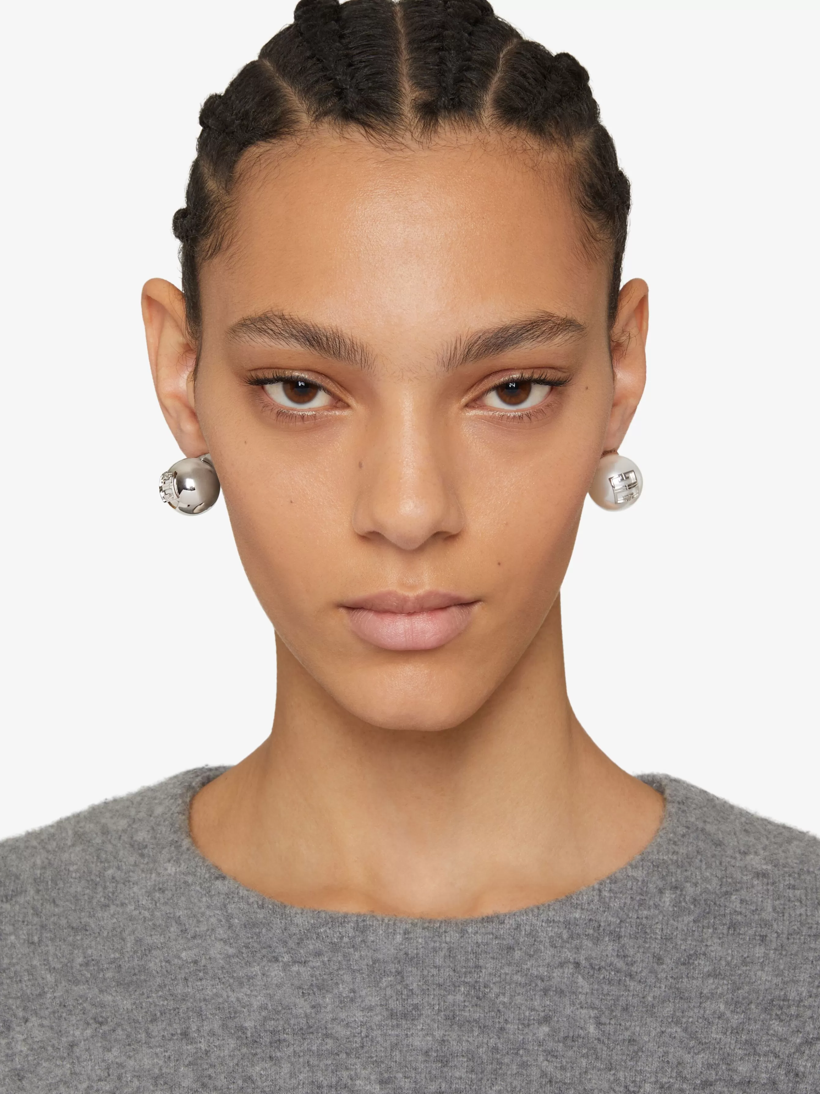 Sale GIVENCHY Jewels & Accessories-4G Pearl asymmetrical earrings