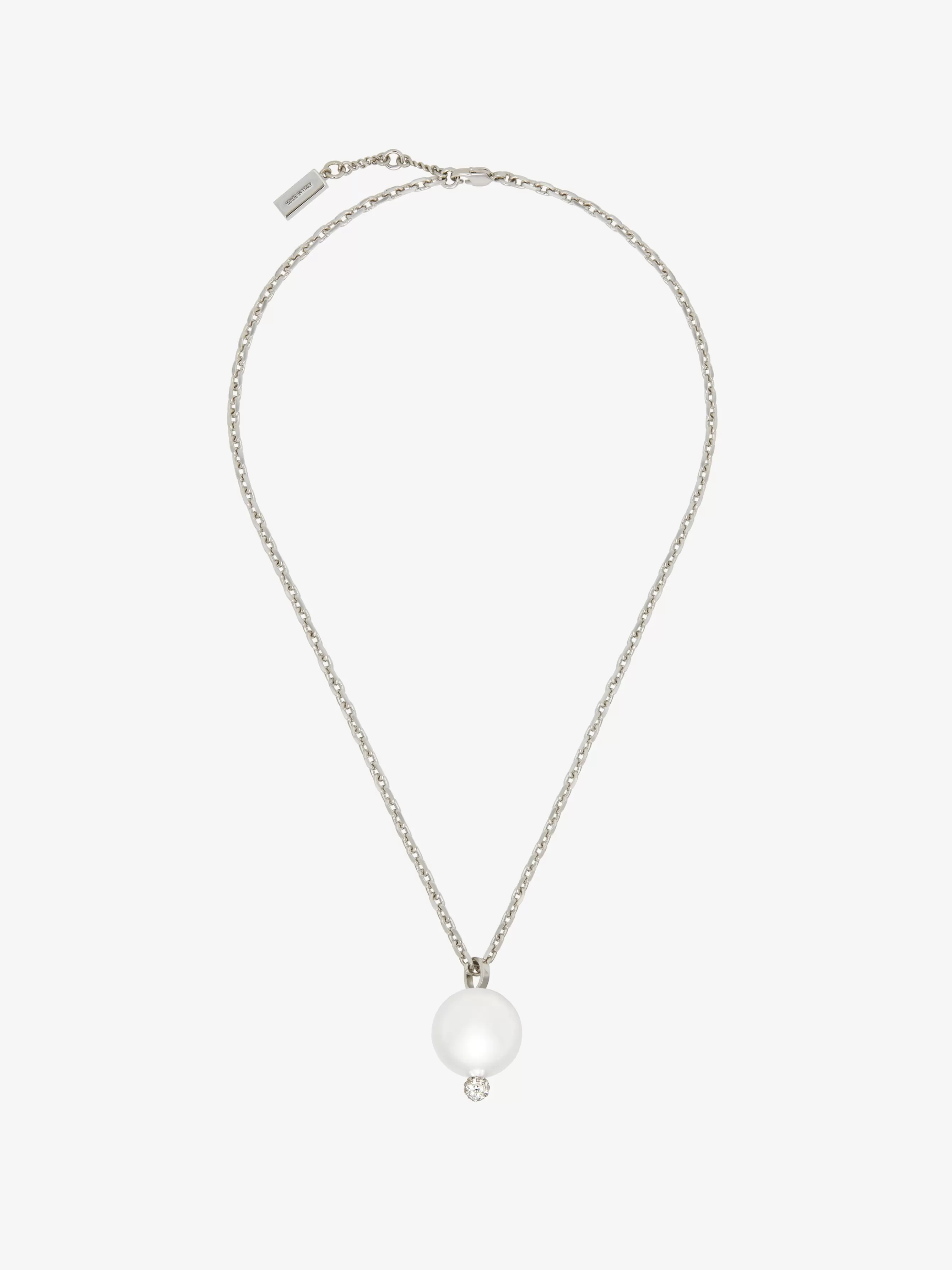 Sale GIVENCHY Jewels & Accessories-4G Pearl pendant necklace with crystals