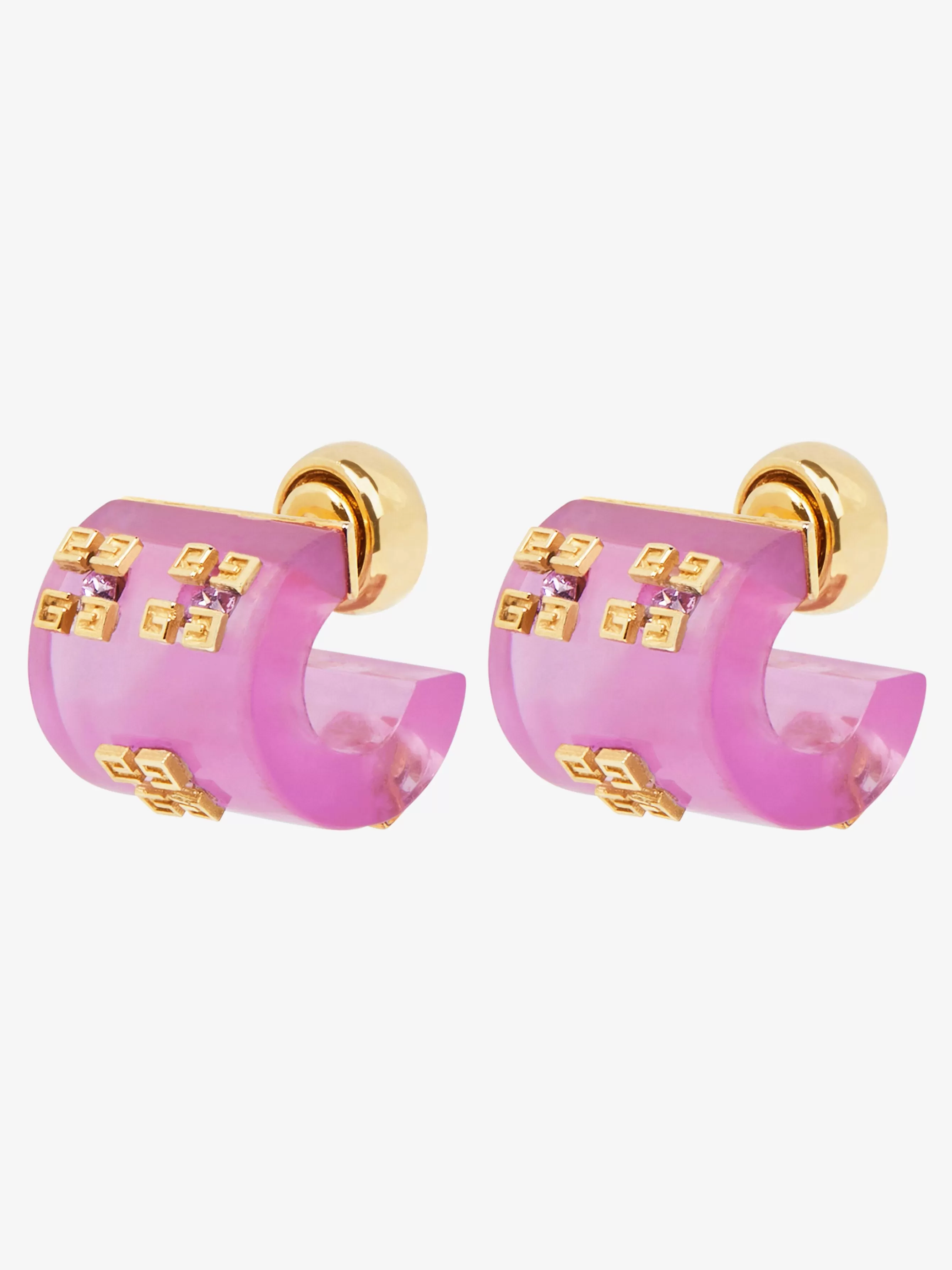 Sale GIVENCHY Jewels & Accessories-4G Plumetis earrings with crystals