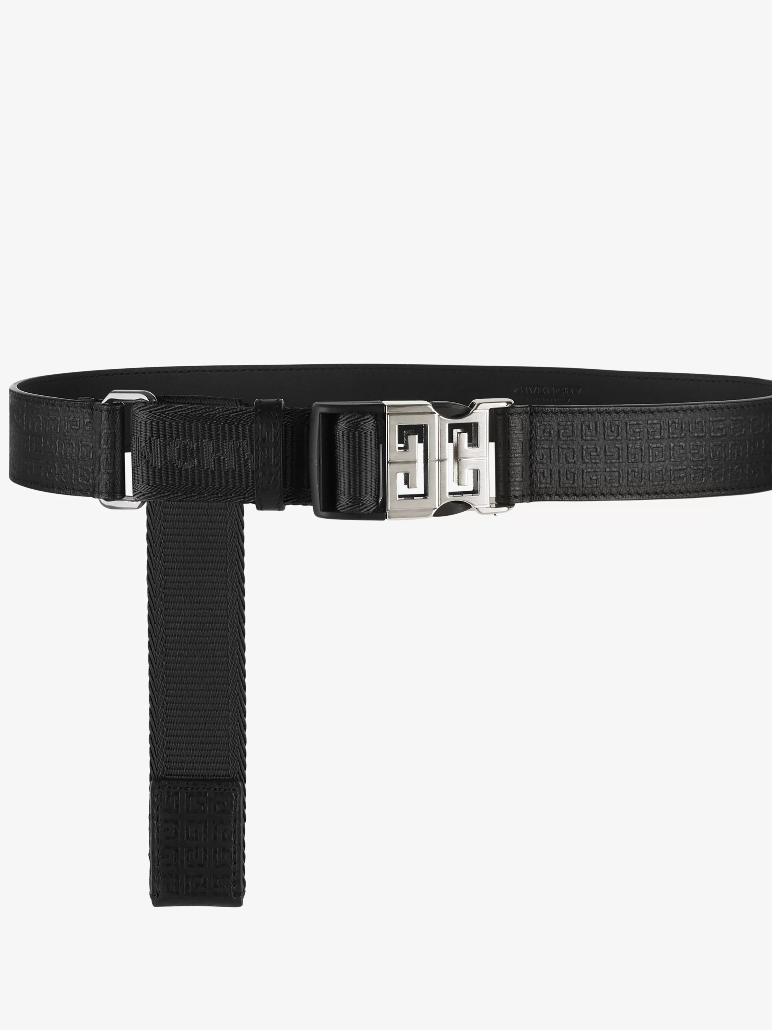 Men/Women GIVENCHY Other Accessories | Sunglasses-4G Release buckle belt in Micro 4G leather and webbing