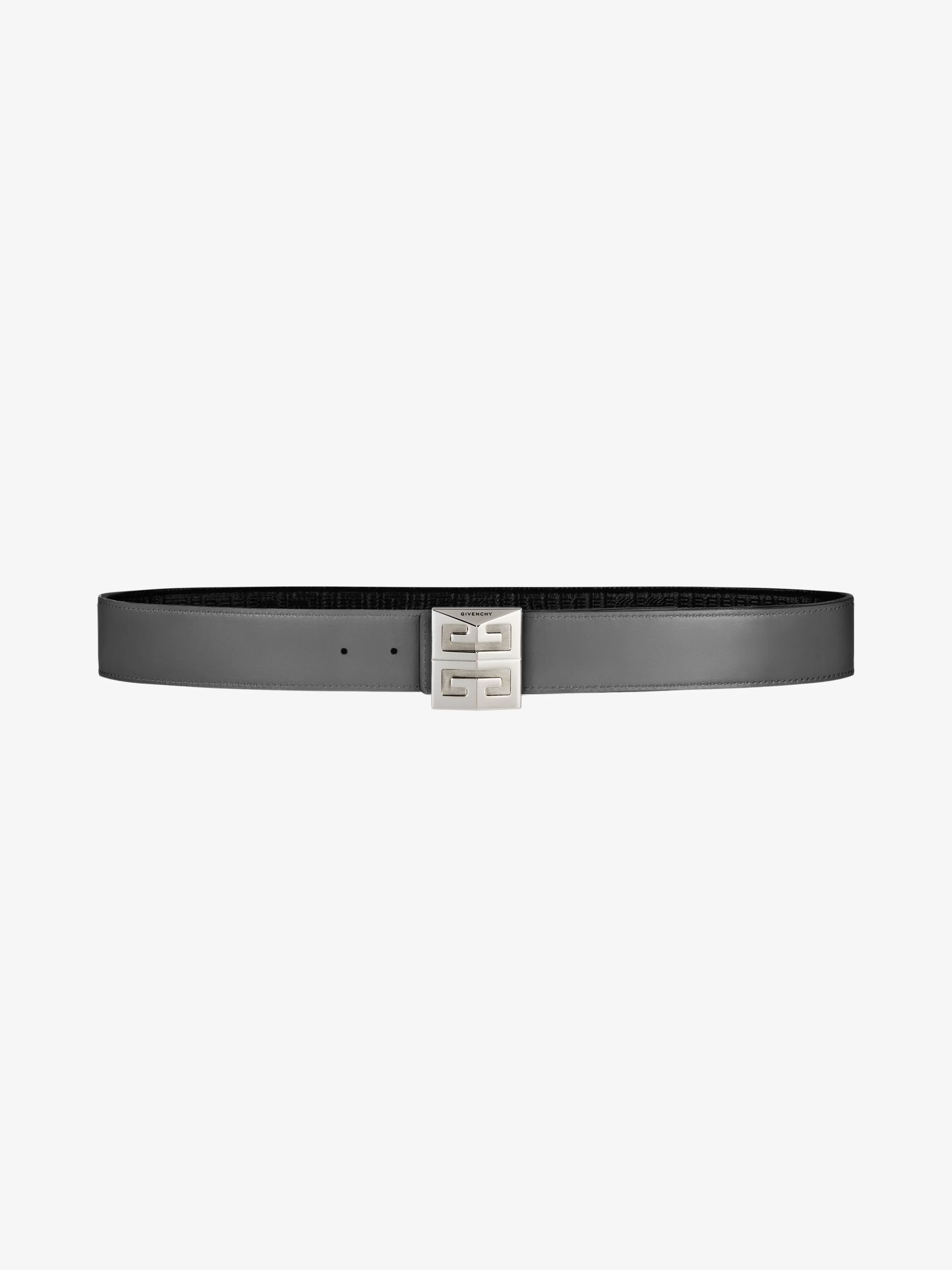 GIVENCHY Belts-4G reversible belt in leather and 4G coated canvas