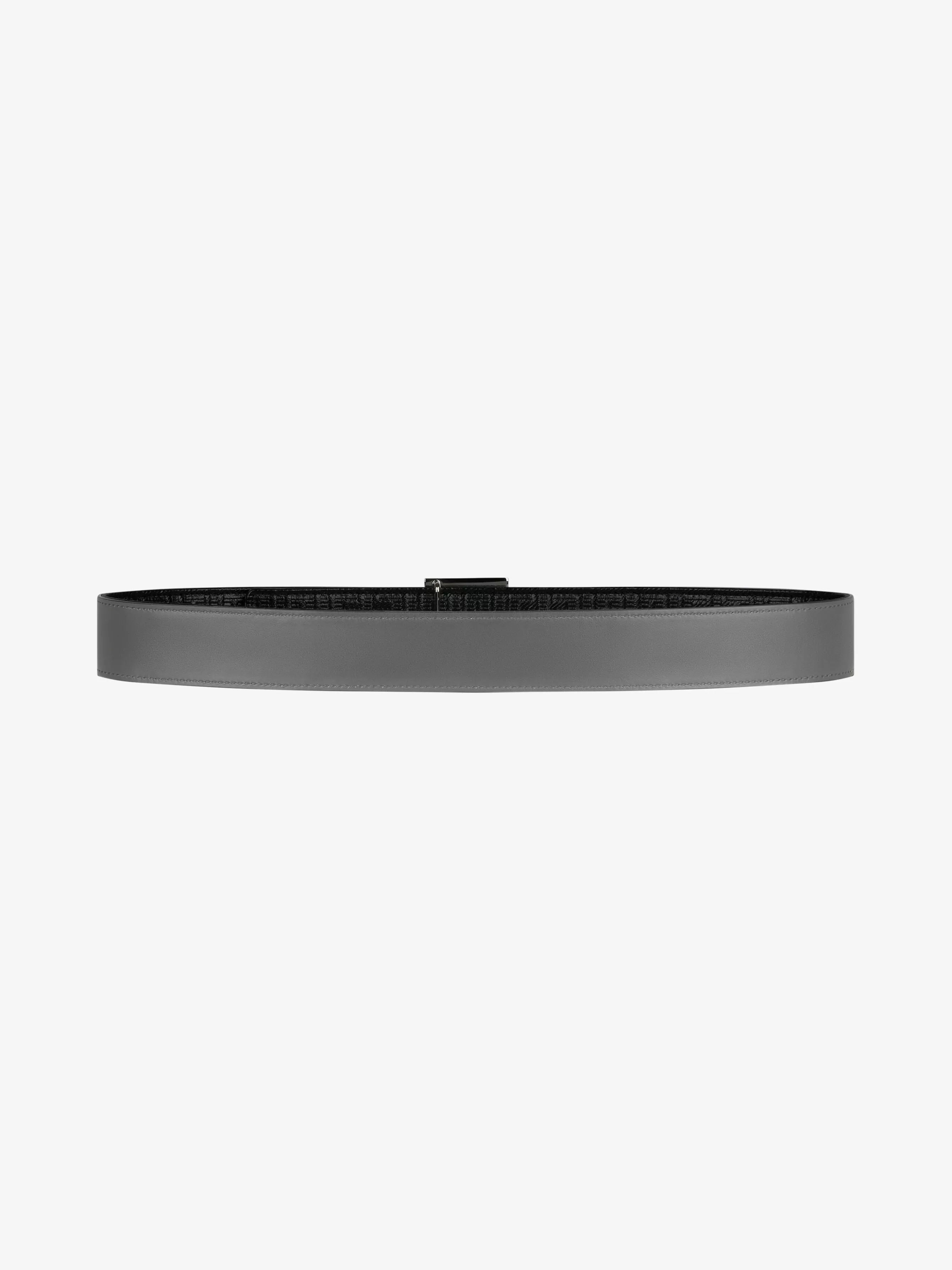 GIVENCHY Belts-4G reversible belt in leather and 4G coated canvas