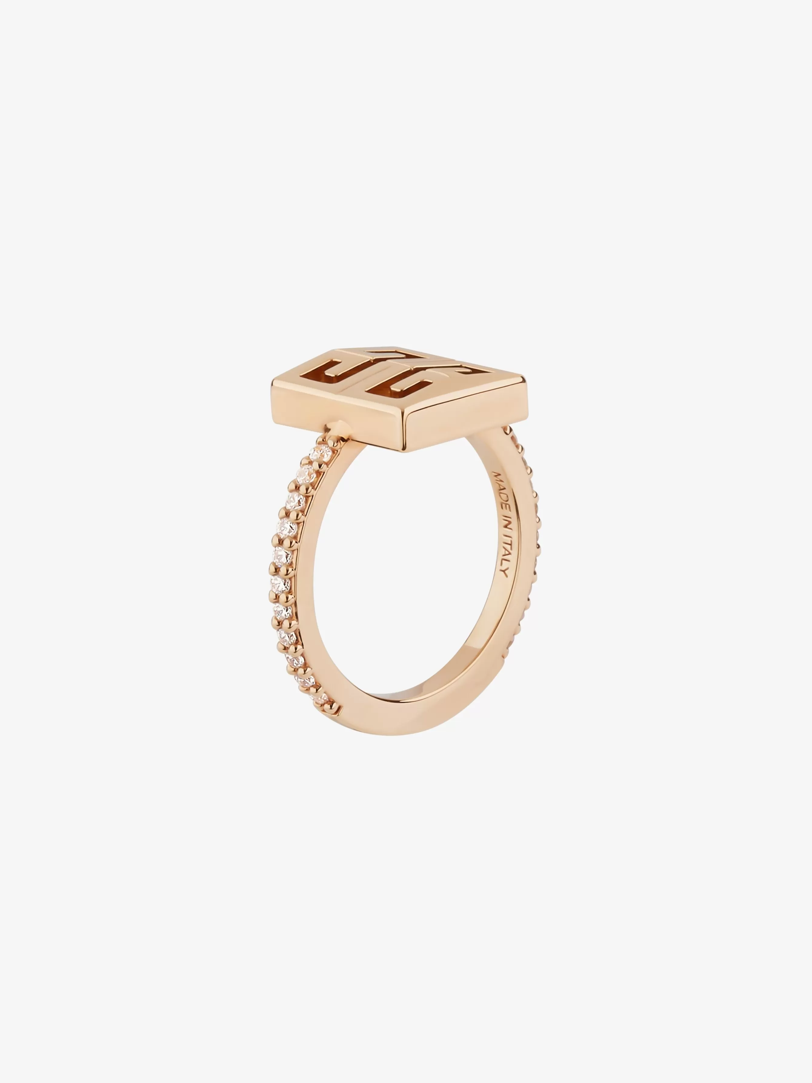 Women GIVENCHY Jewelry | Other Accessories-4G ring in metal with crystals