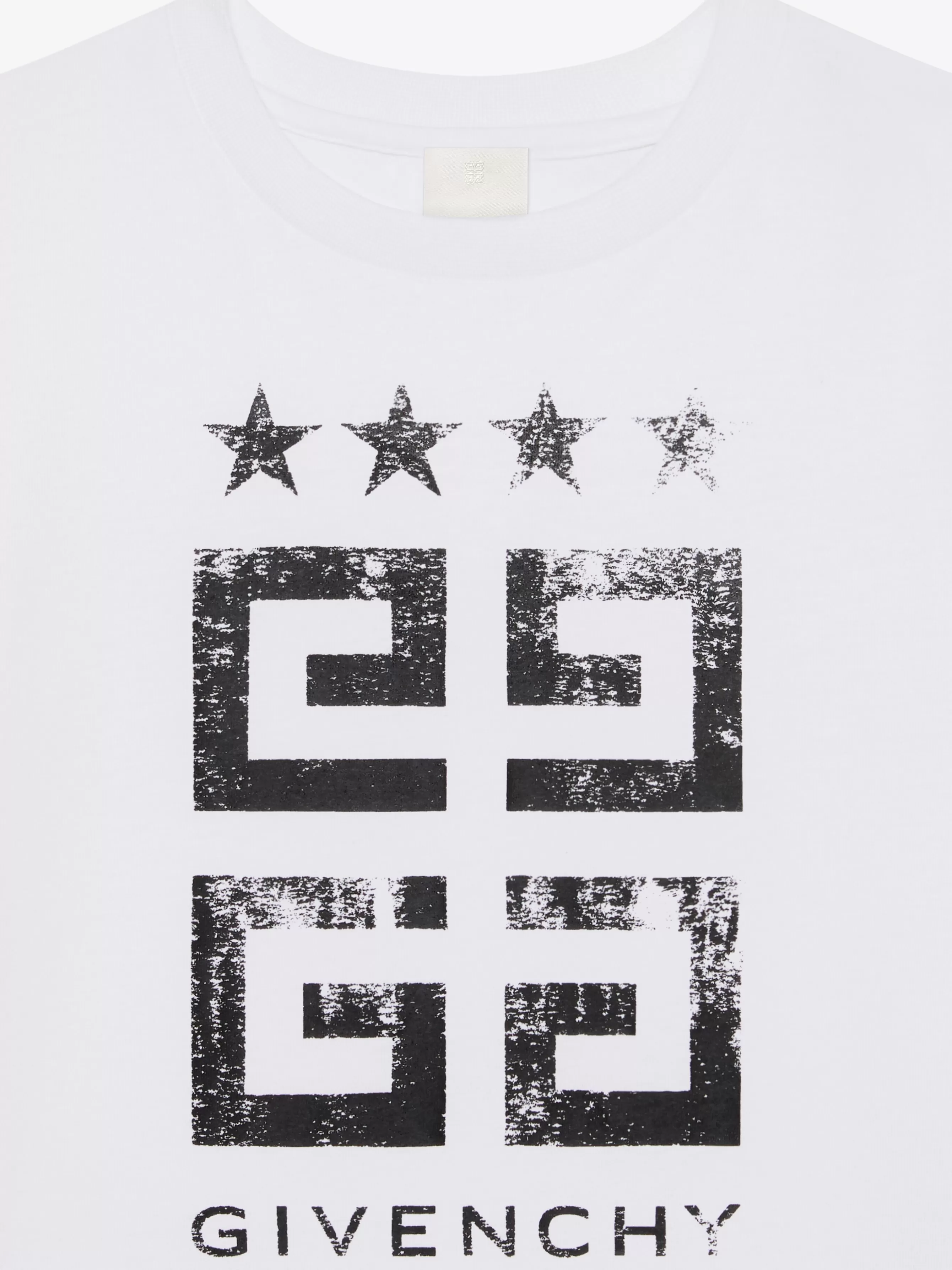 Men GIVENCHY Frozen Capsule | Boy (4 to 12 years)-4G Stars t-shirt in cotton