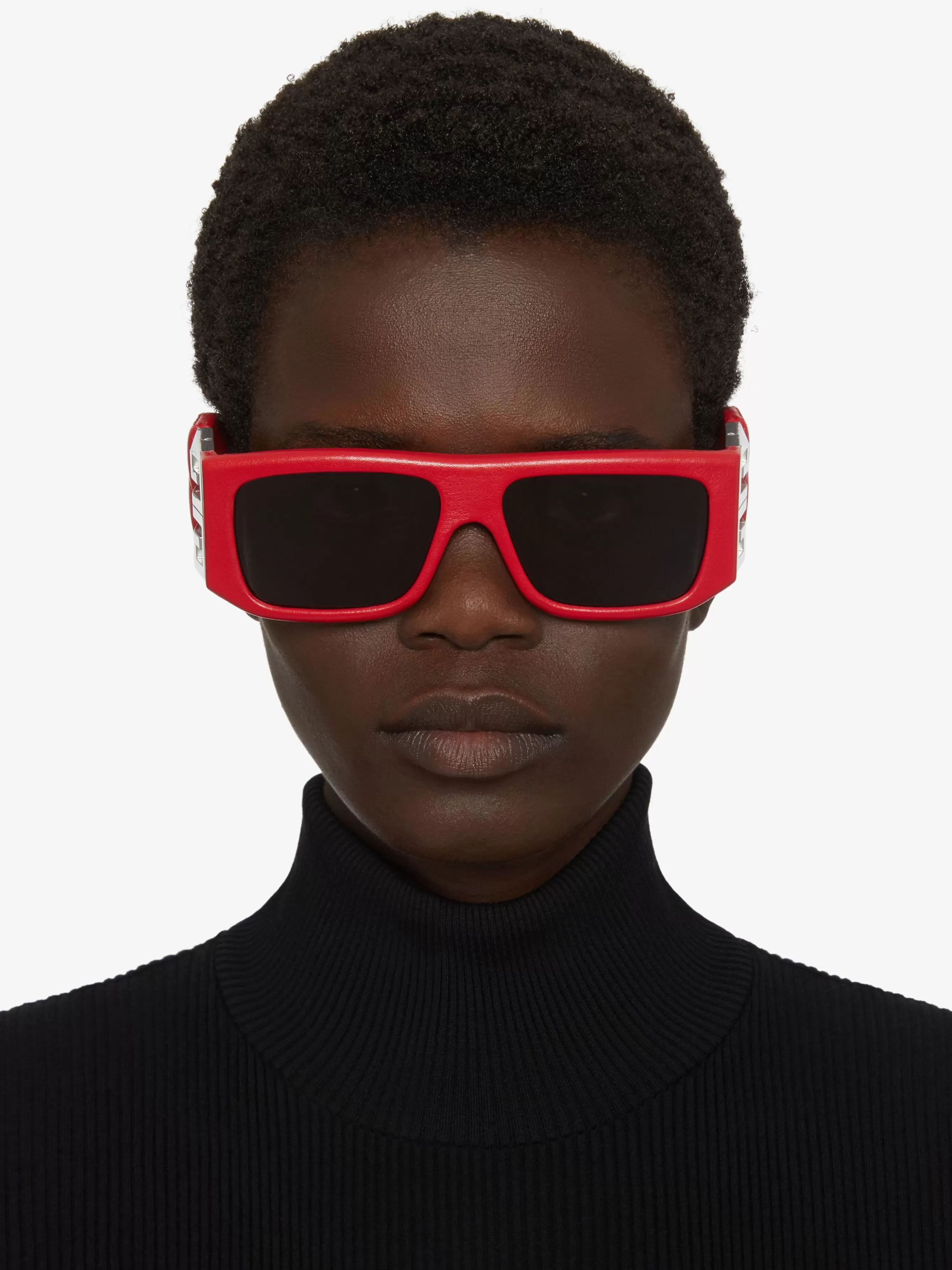 Sale/Women GIVENCHY Jewels & Accessories | Jewels & Accessories-4G unisex sunglasses in quilted leather and acetate