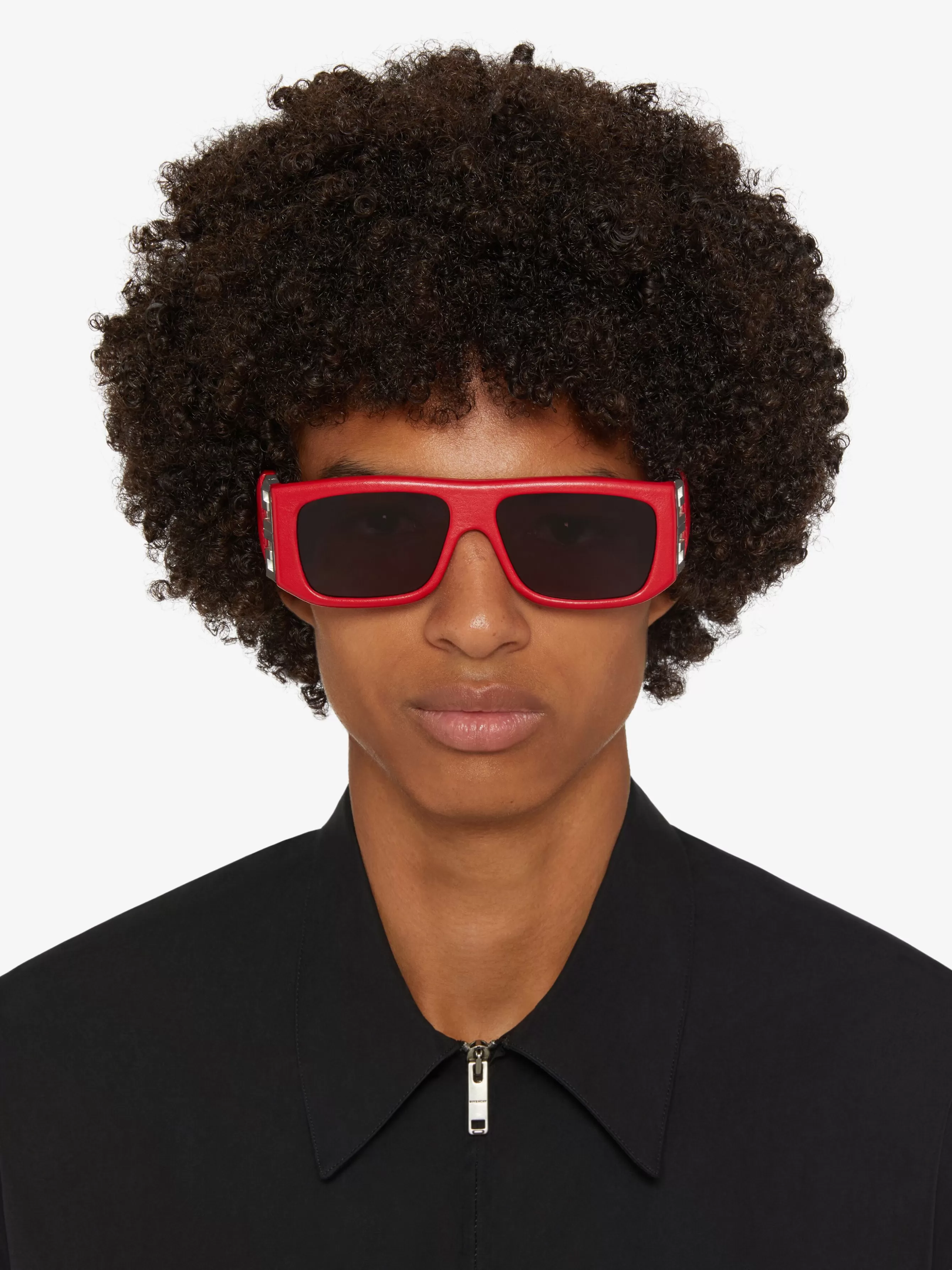 Sale/Women GIVENCHY Jewels & Accessories | Jewels & Accessories-4G unisex sunglasses in quilted leather and acetate