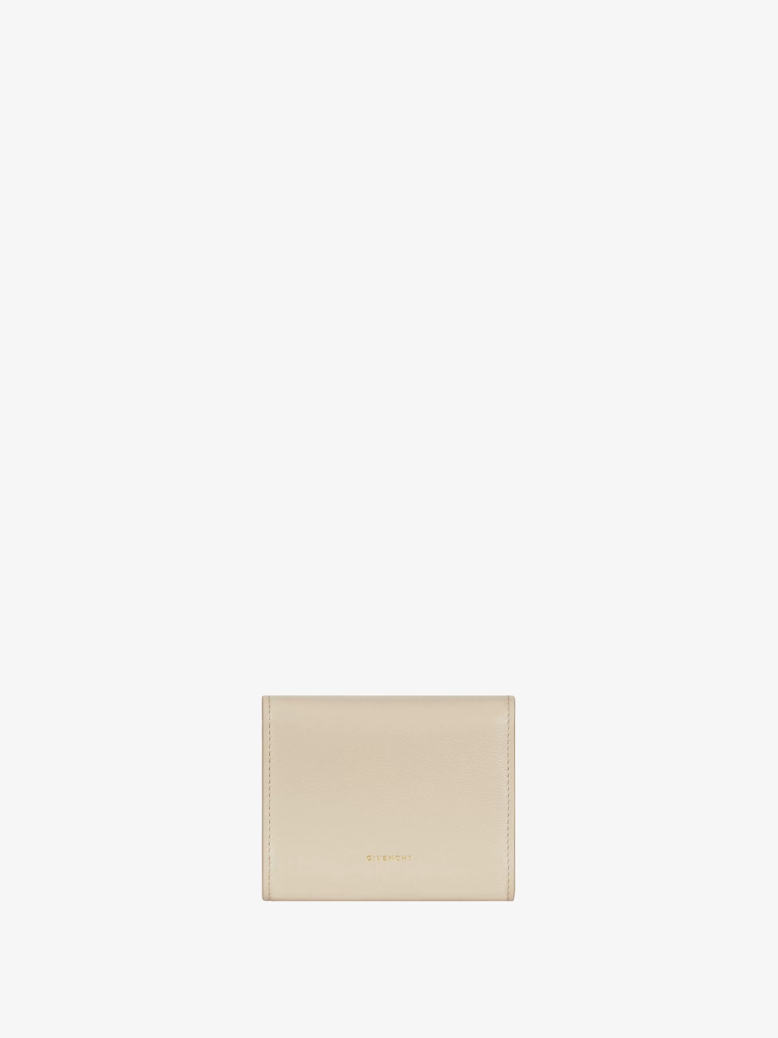 GIVENCHY Small Leather Goods-4G wallet in grained leather