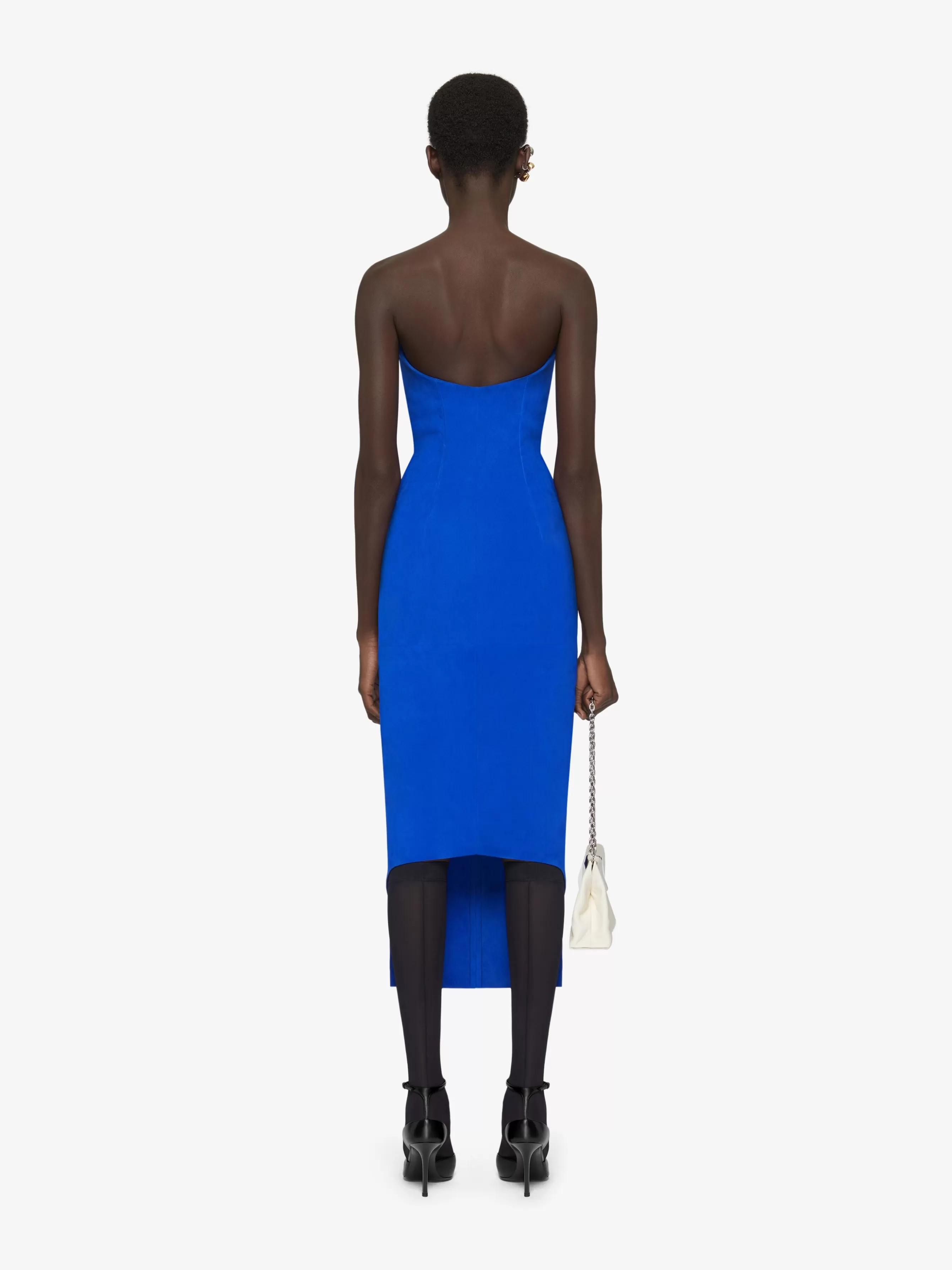 GIVENCHY Dresses-Asymmetric bustier dress in suede