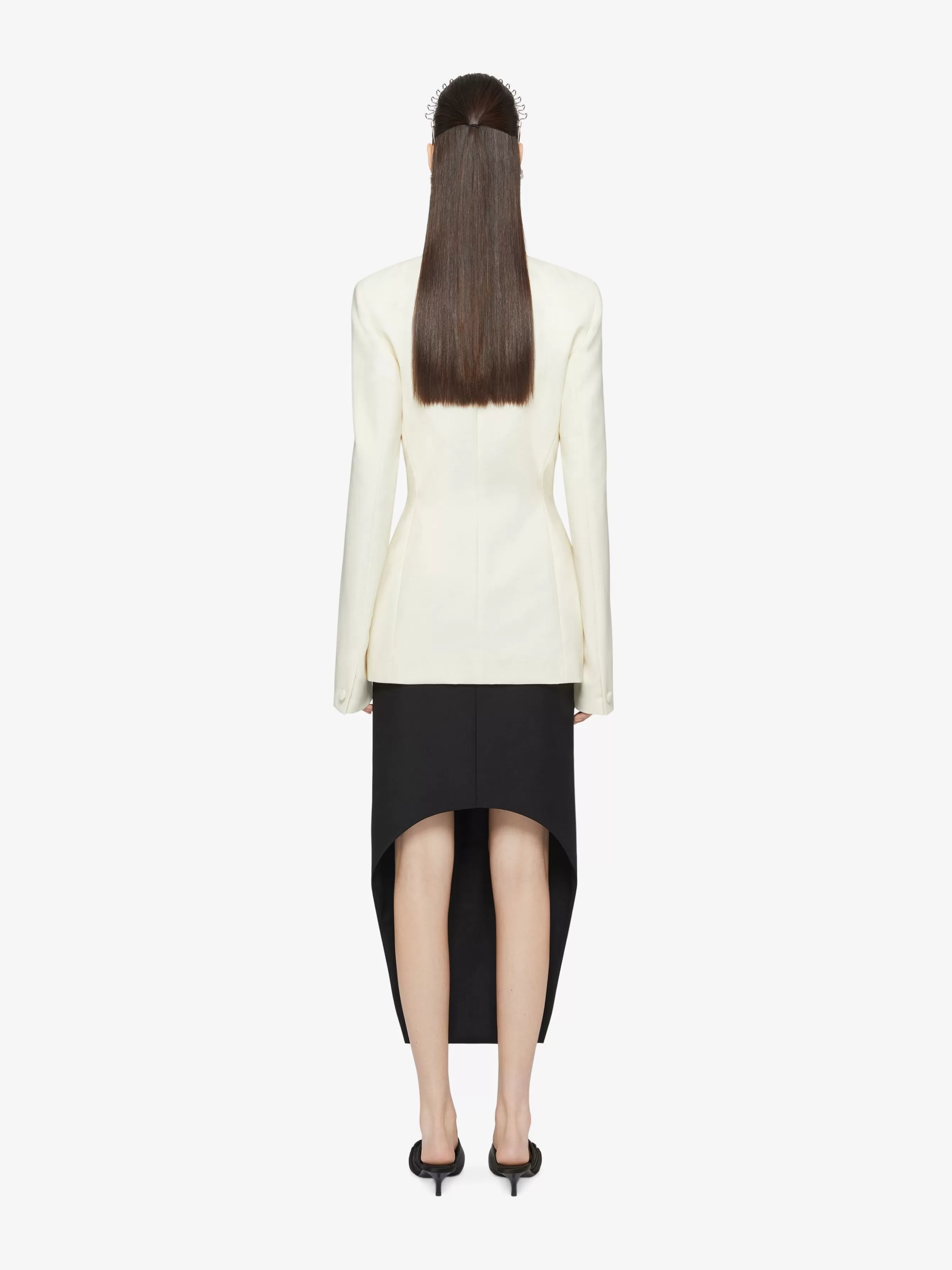 GIVENCHY Skirts-Asymmetric skirt in wool and mohair