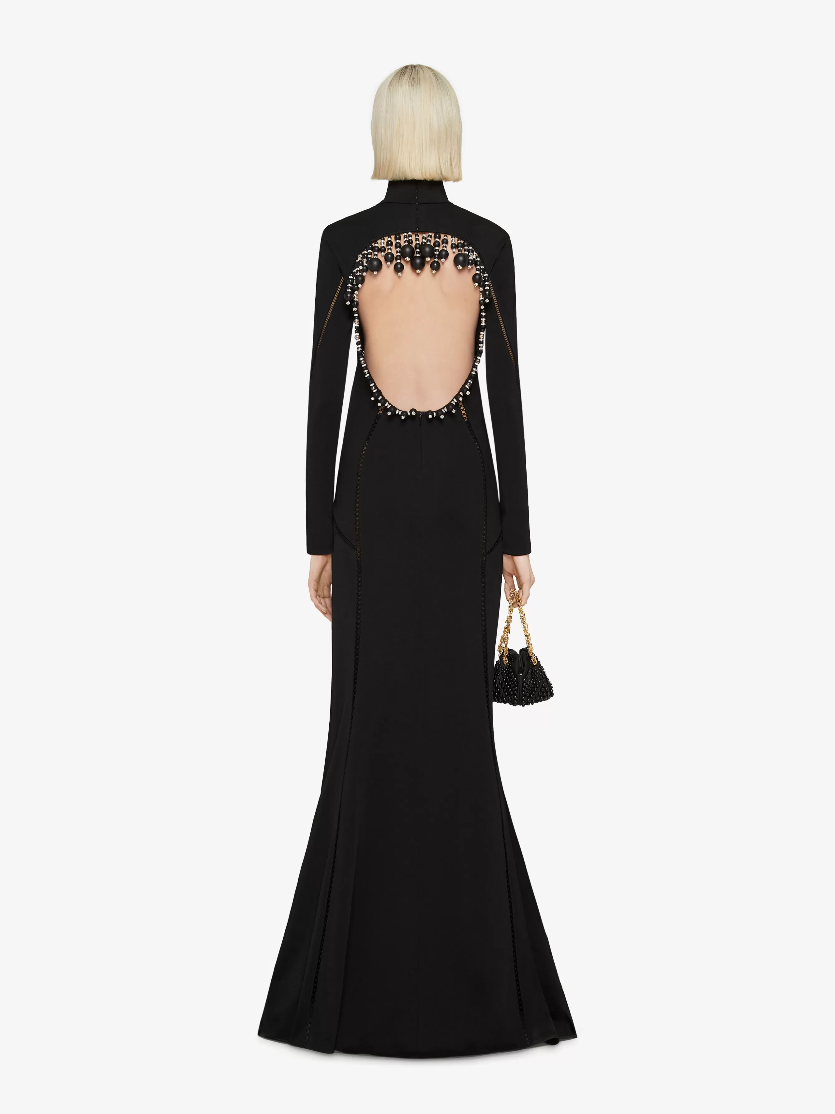 Sale GIVENCHY Dresses-Backless dress in knit with pearls