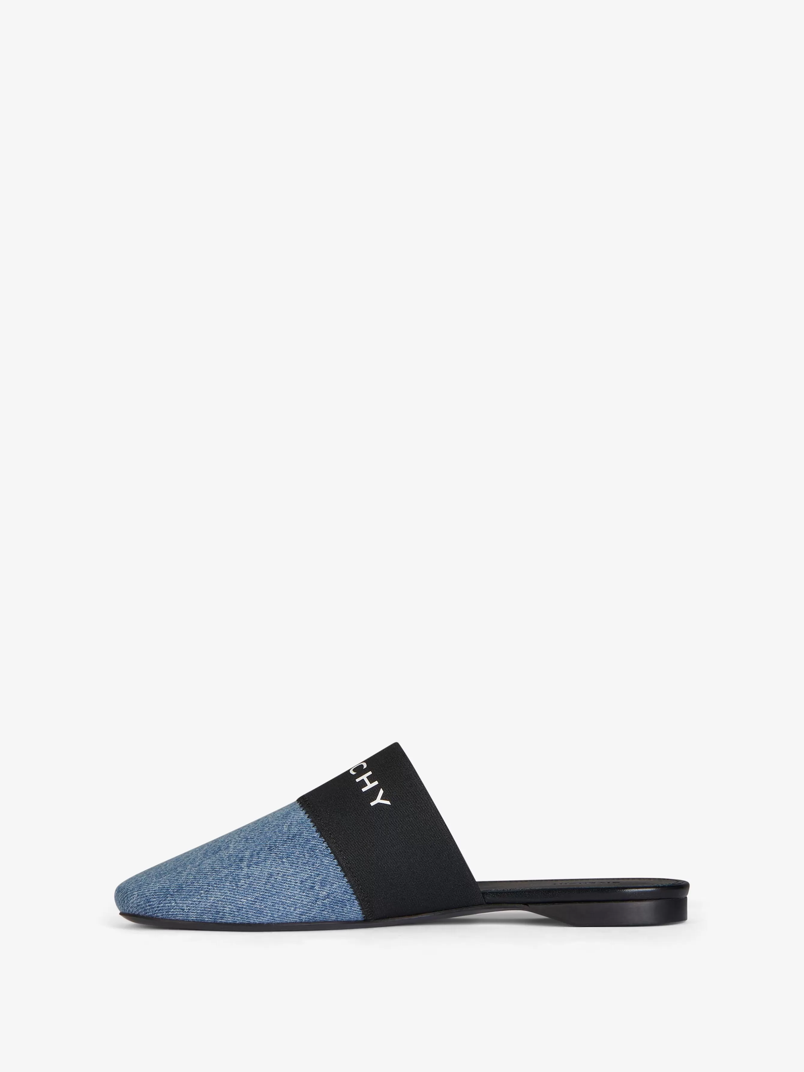 GIVENCHY Slides & Sandals-Bedford flat mules in denim