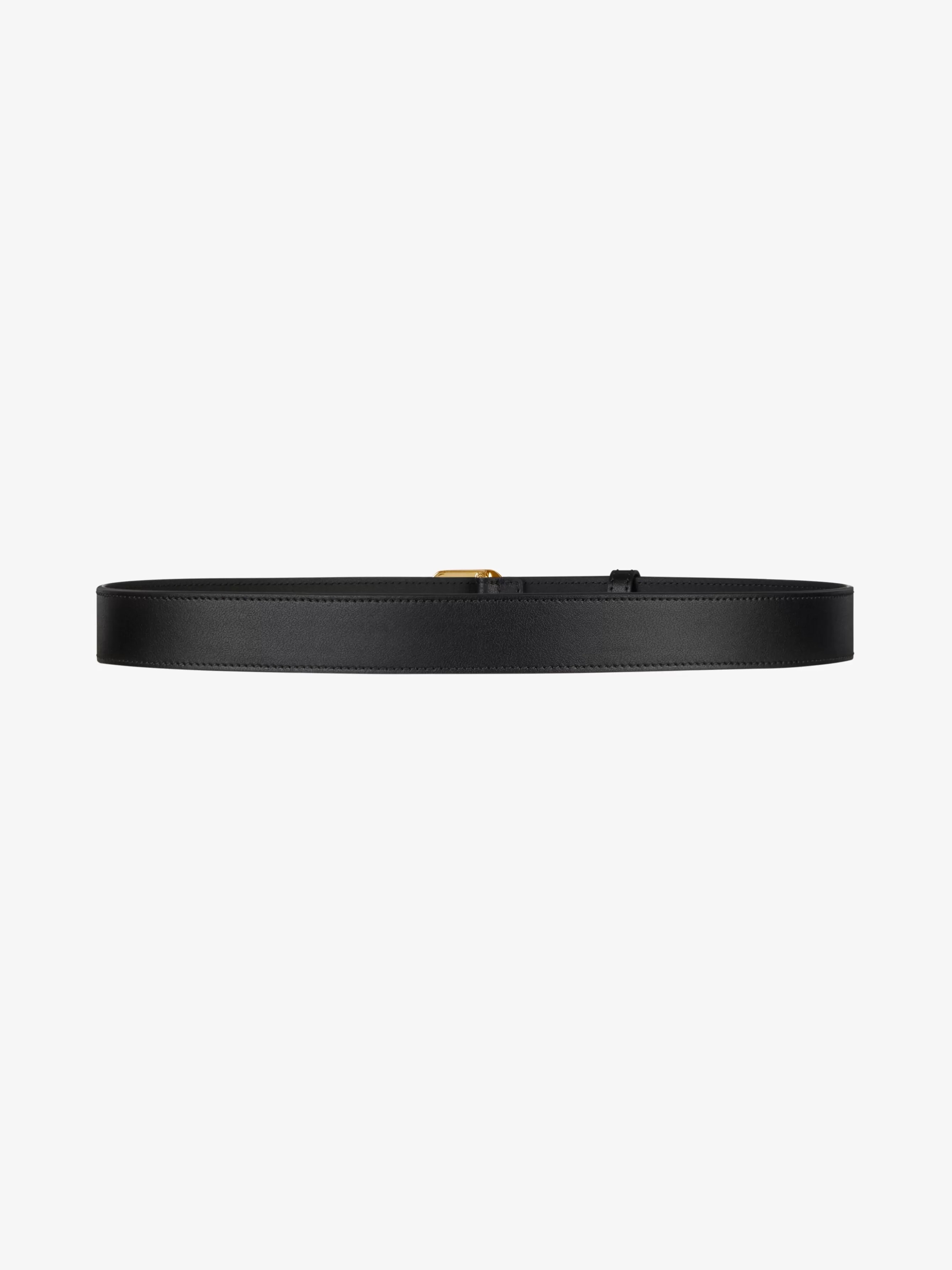 GIVENCHY Belts-Belt in leather with G-Chain buckle