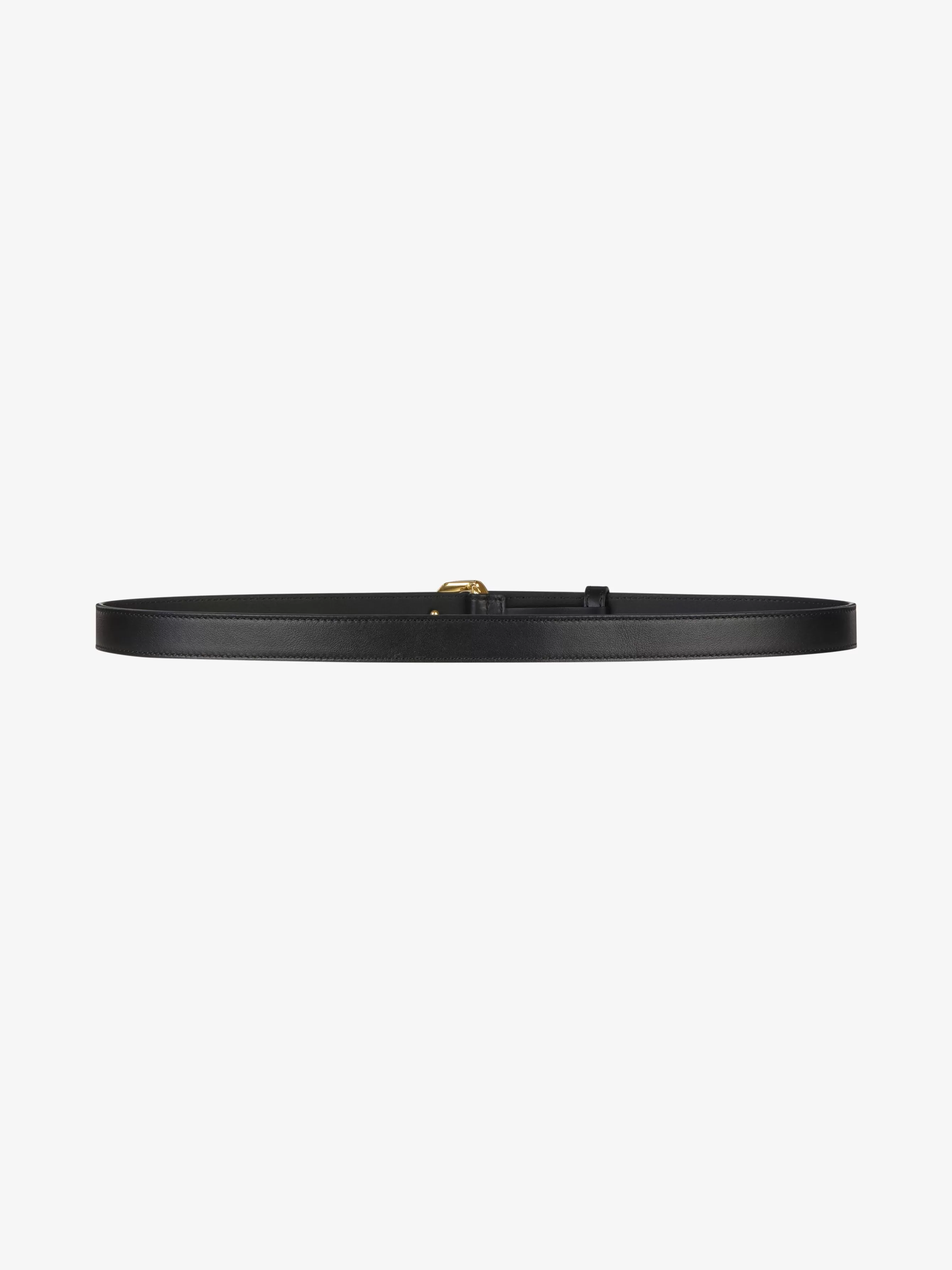 GIVENCHY Belts-Belt in leather with G-chain buckle