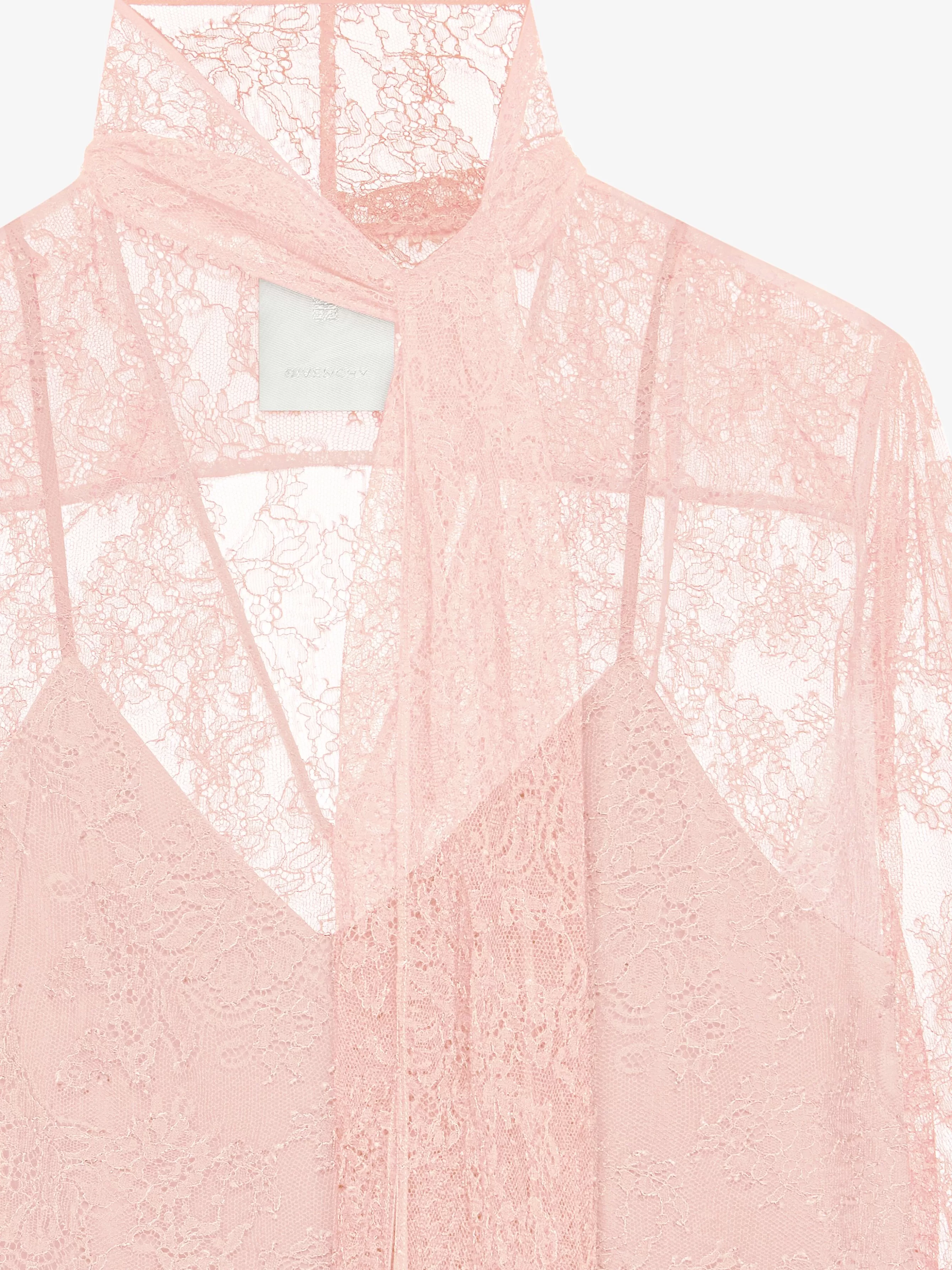 GIVENCHY Tops & Shirts-Blouse in lace with lavalliere