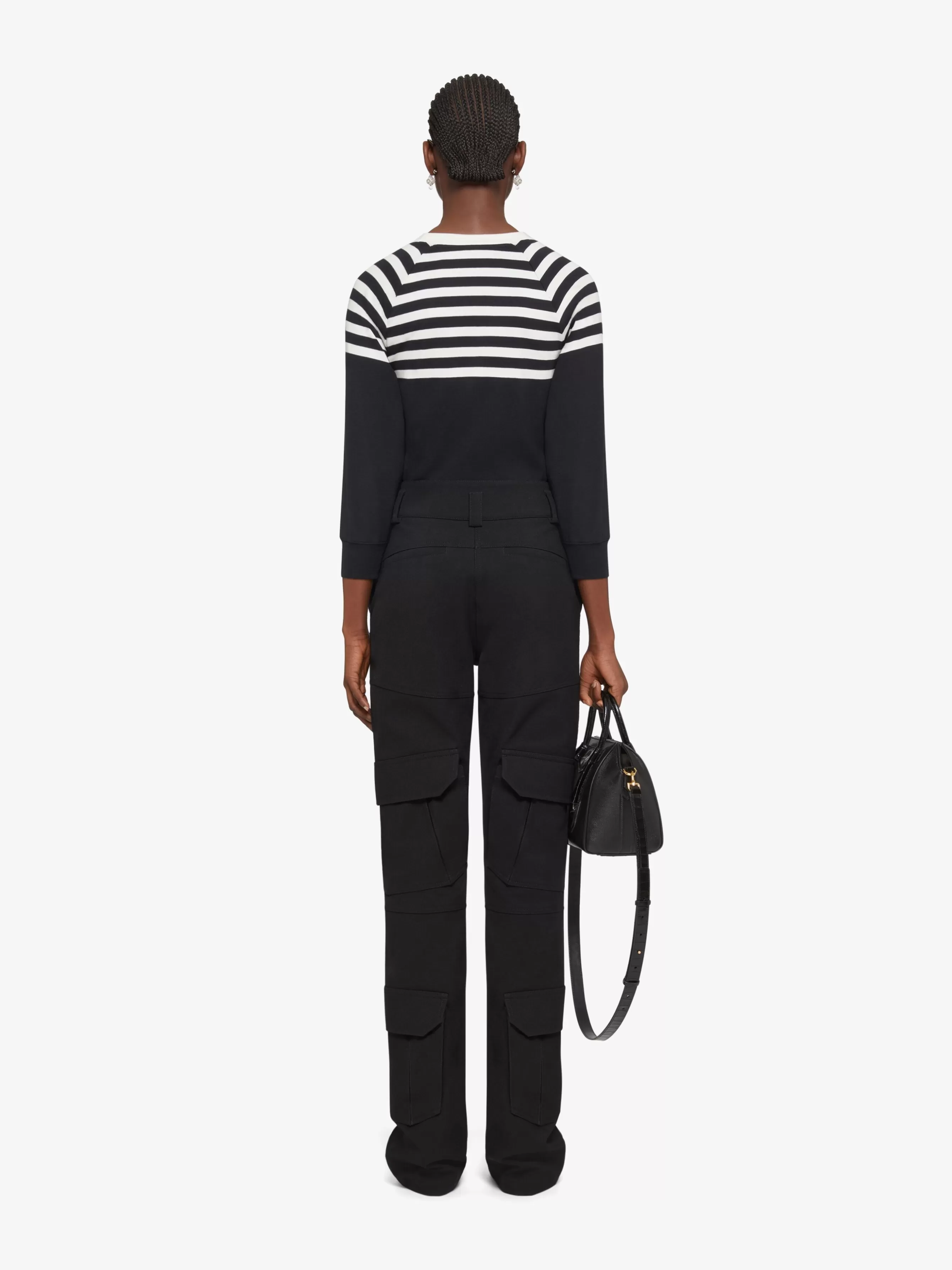 GIVENCHY Pants-Boot cut cargo pants in twill