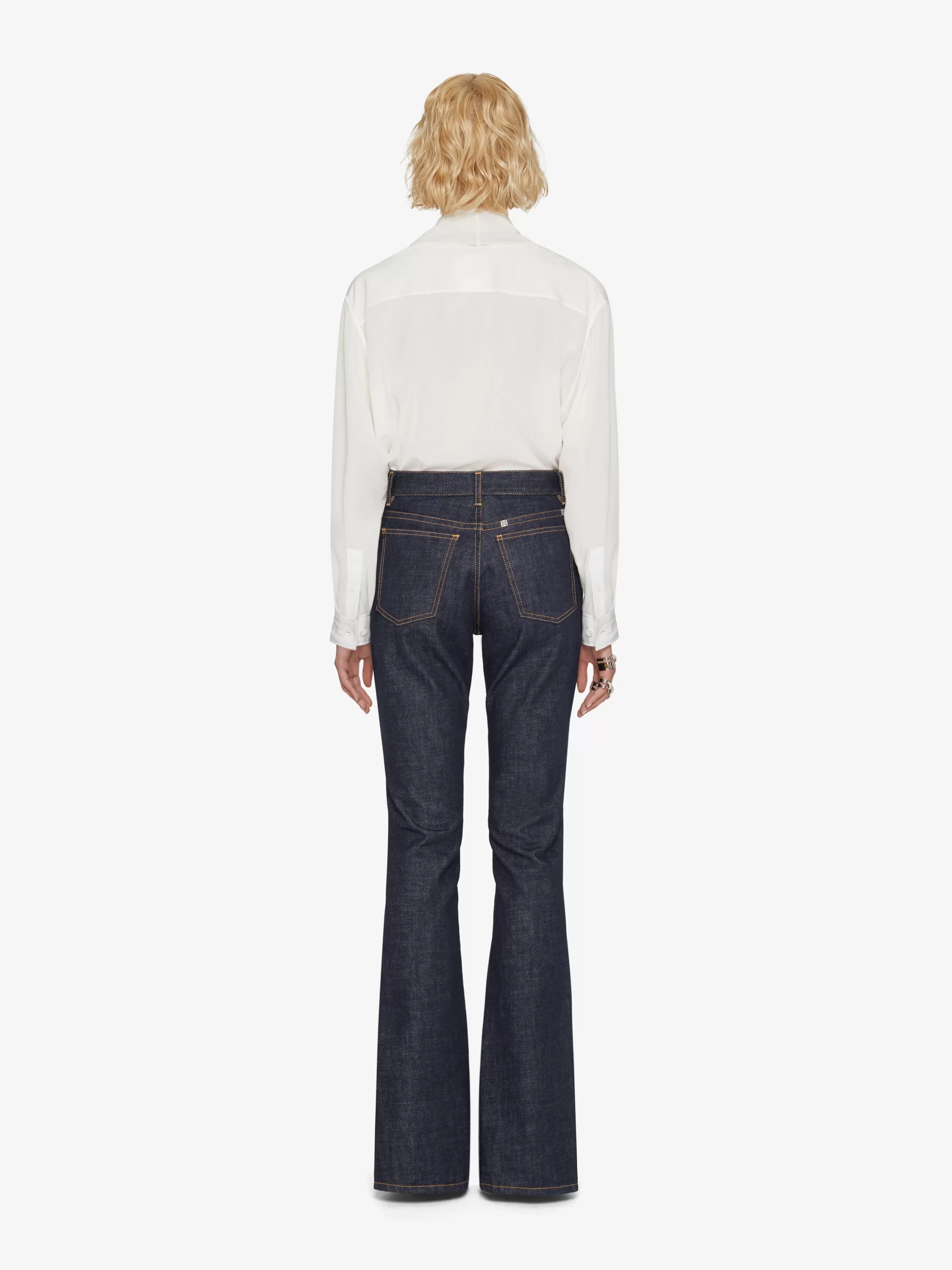 Sale GIVENCHY Pants & Skirts-Boot cut pants in denim with slits