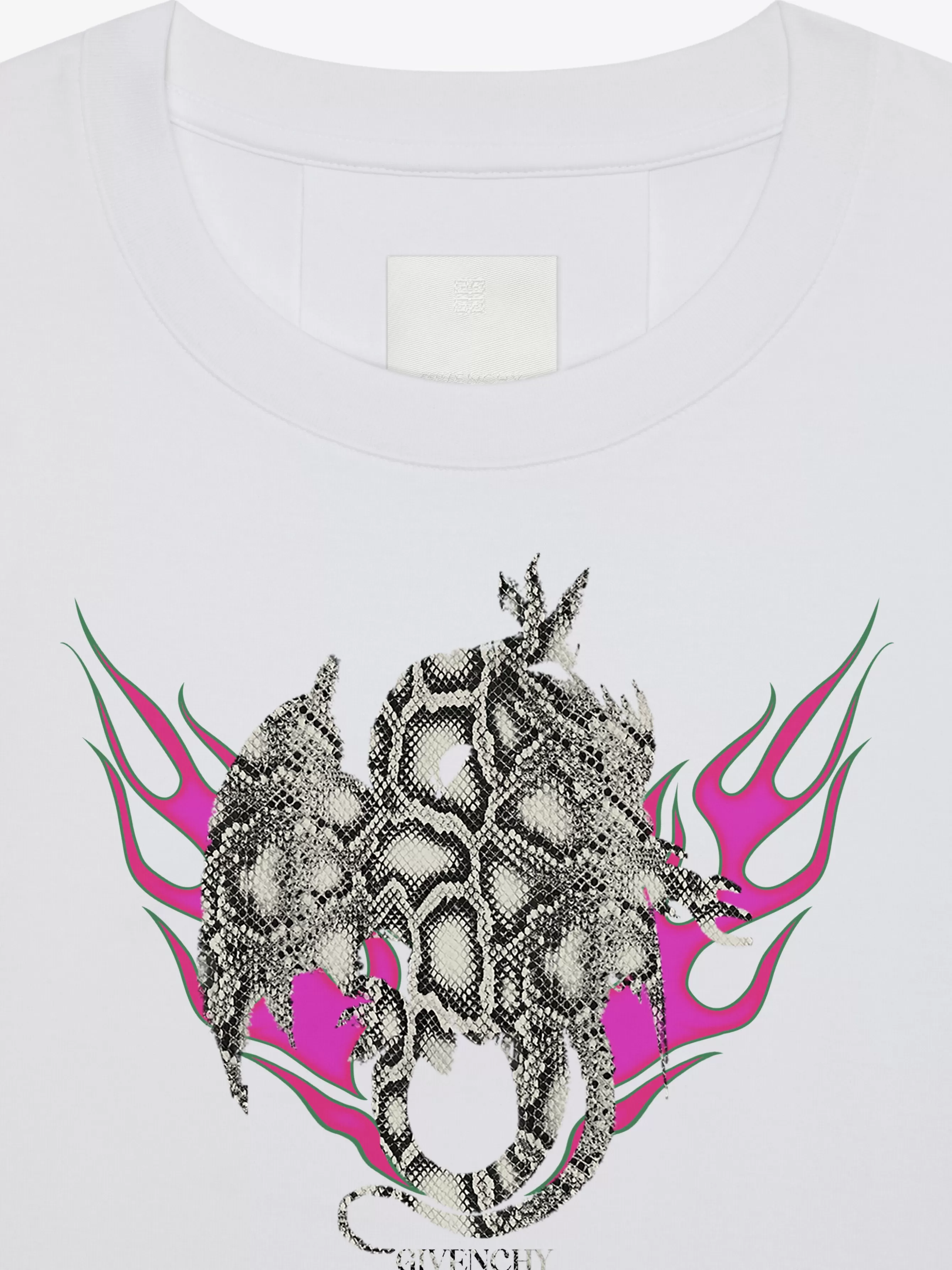 GIVENCHY T-Shirts-Boxy fit t-shirt in cotton with Dragon print