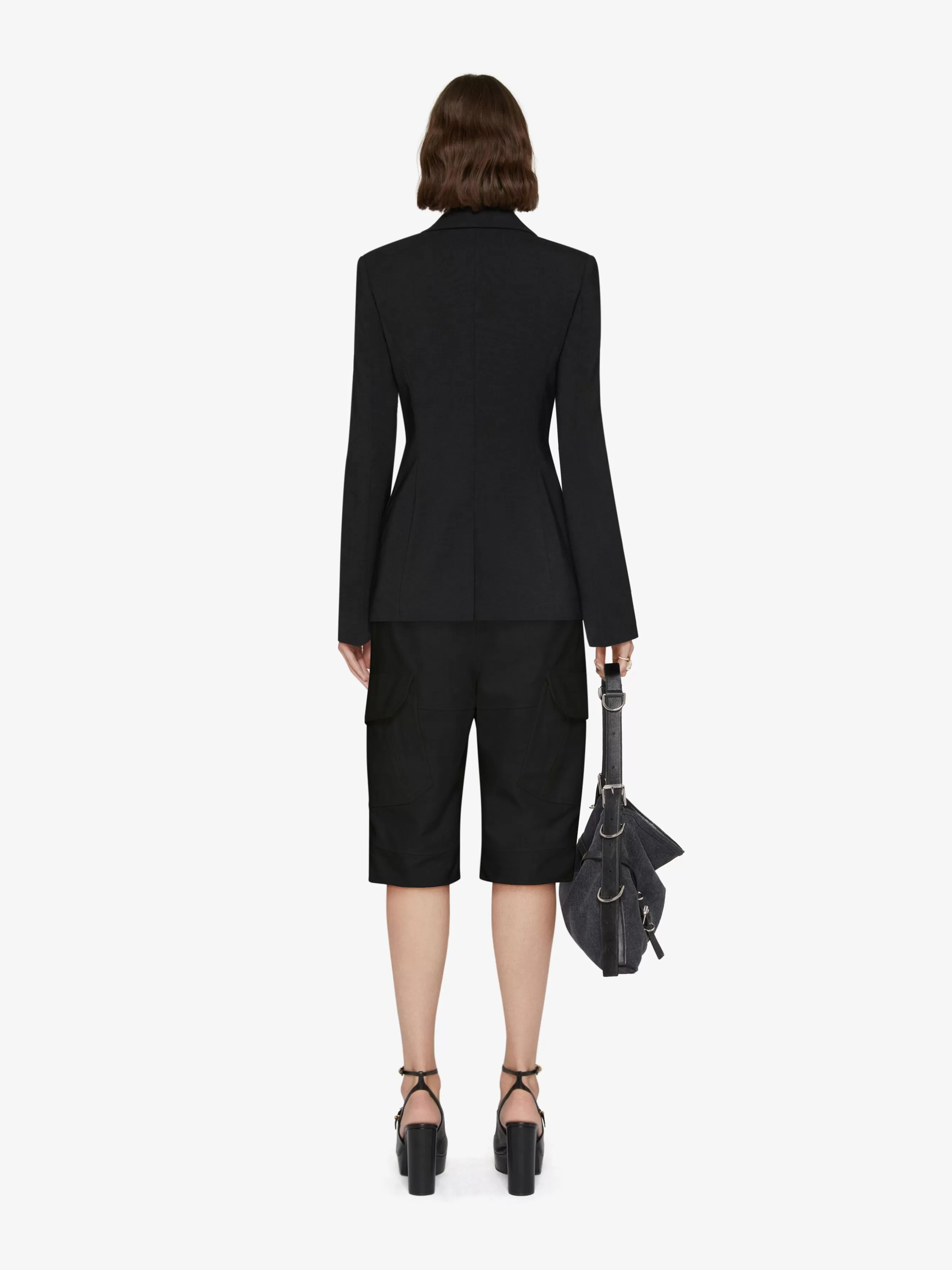 Sale GIVENCHY Pants & Skirts-Cargo bermuda shorts in silk