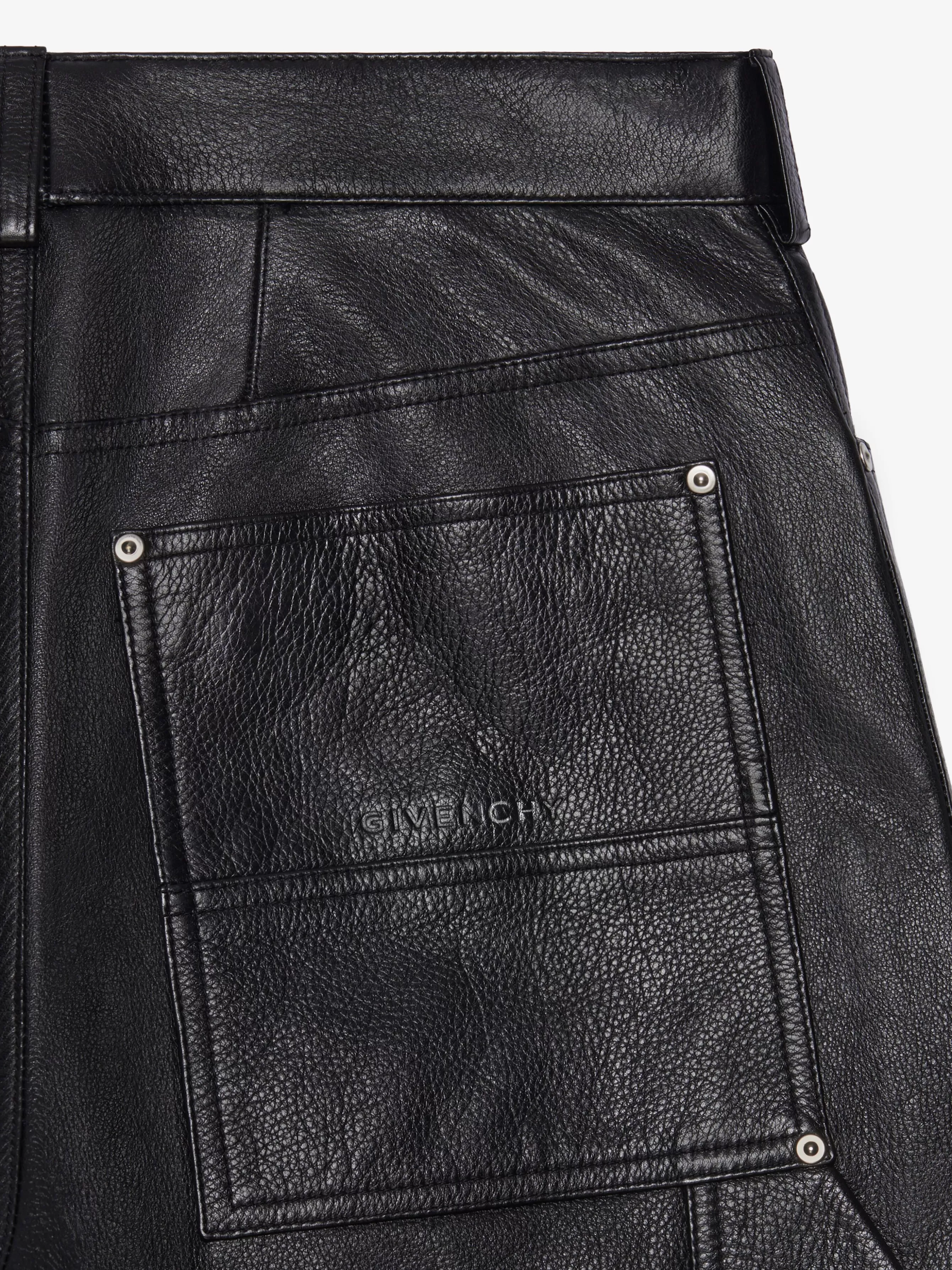 Sale GIVENCHY Pants & Shorts-Carpenter pants in leather