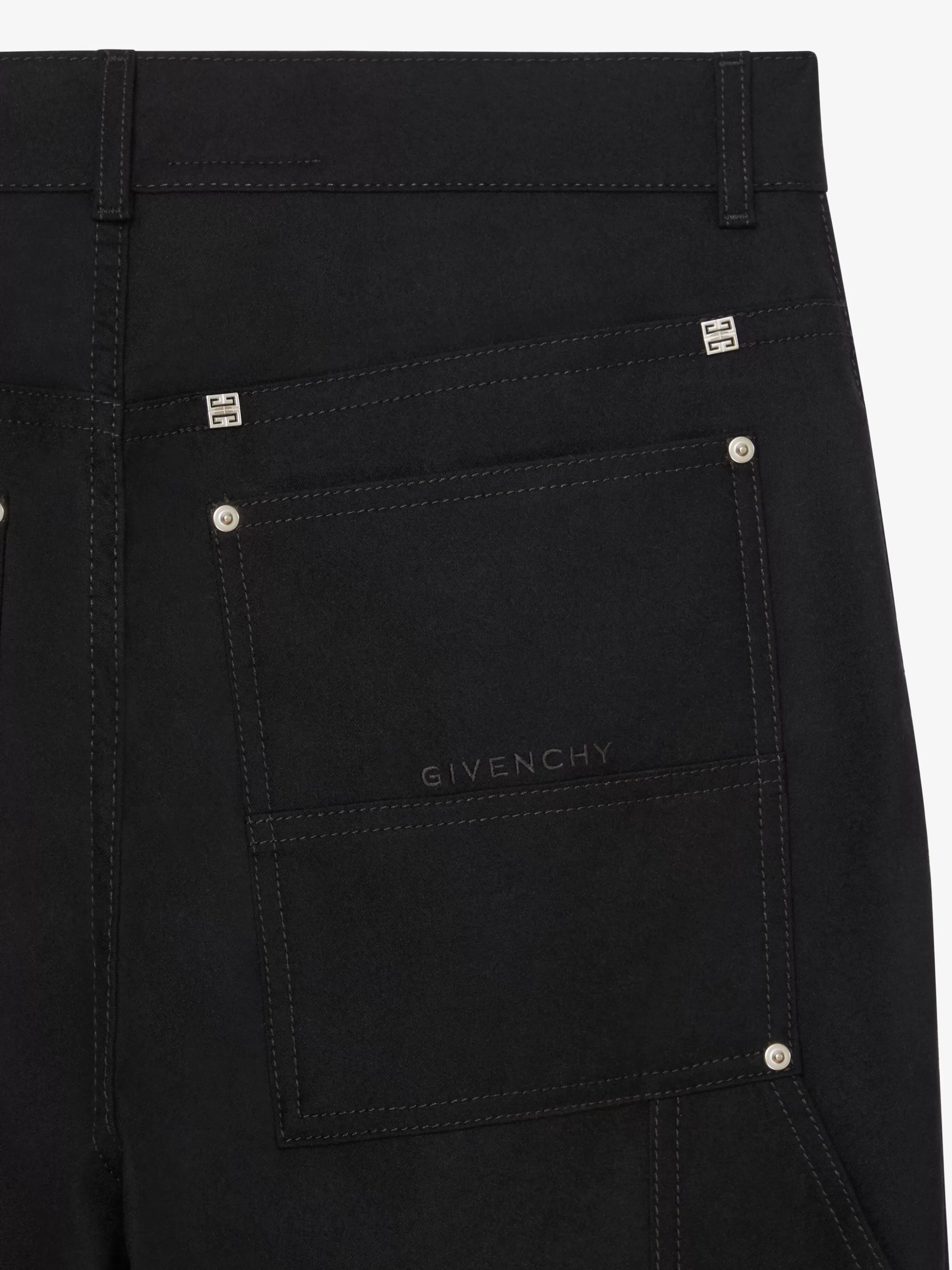 GIVENCHY Pants-Carpenter pants in wool flannel