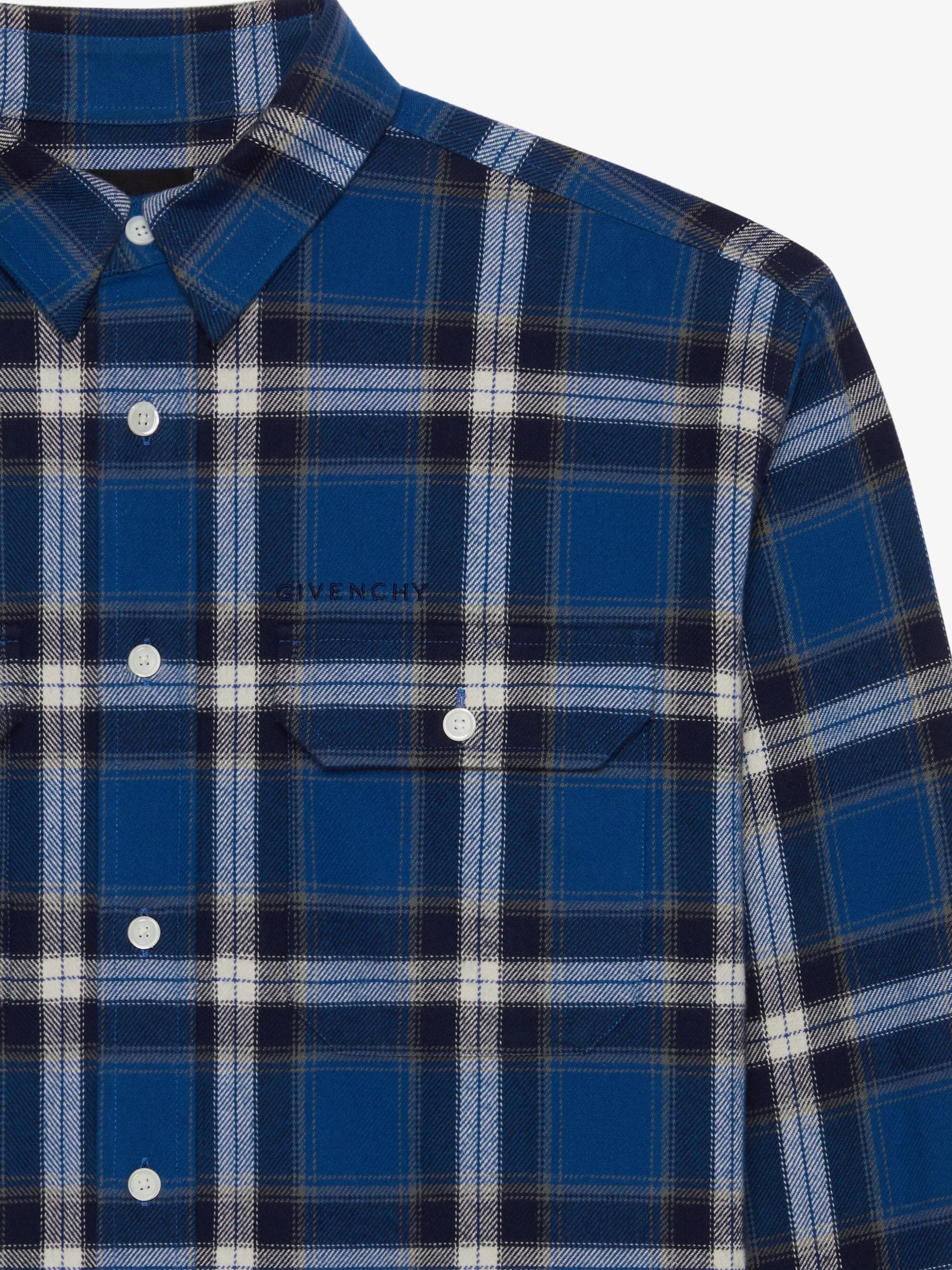 GIVENCHY Shirts-Checked shirt in cotton