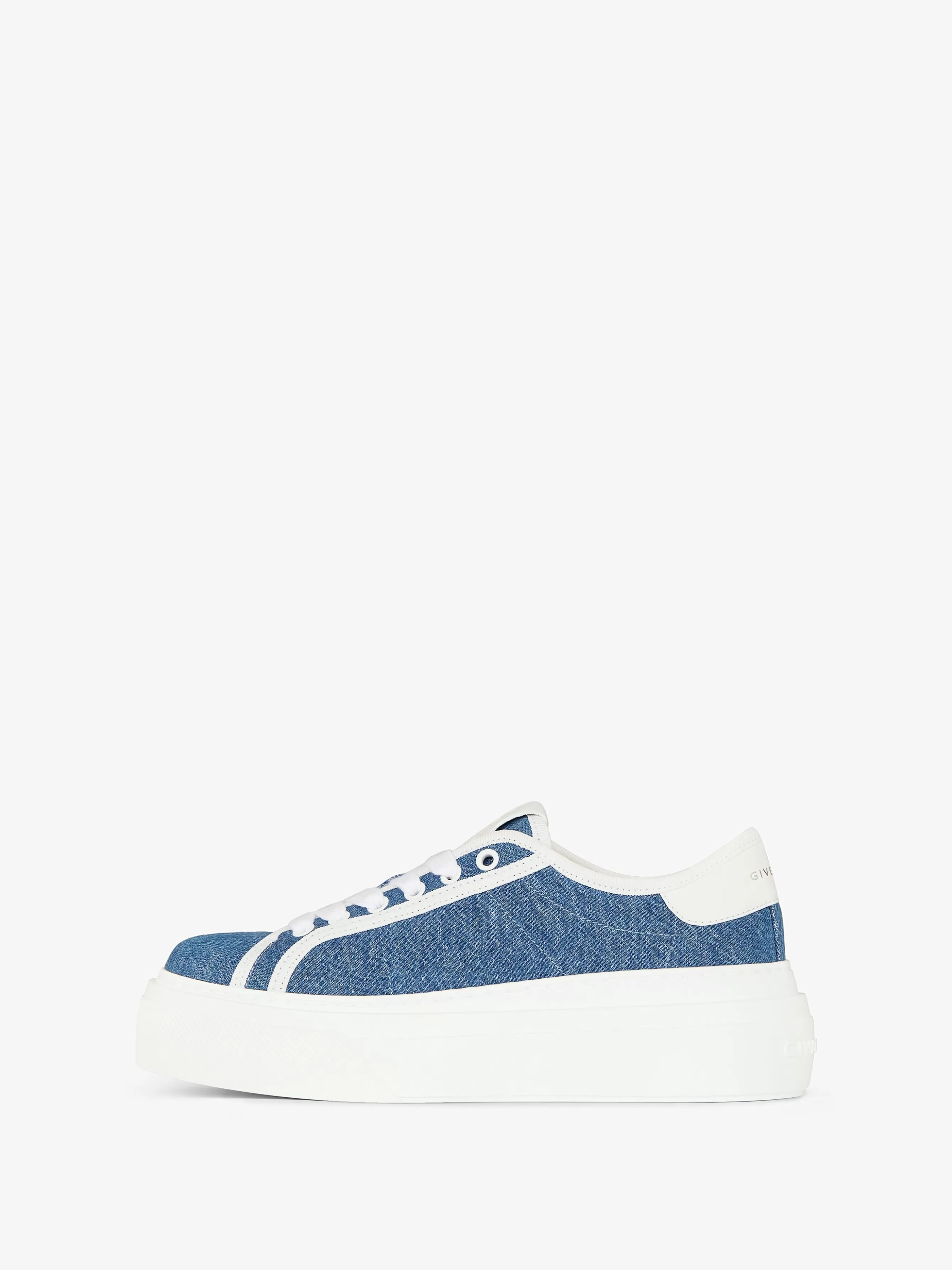 Sale GIVENCHY Shoes-City platform sneakers in denim