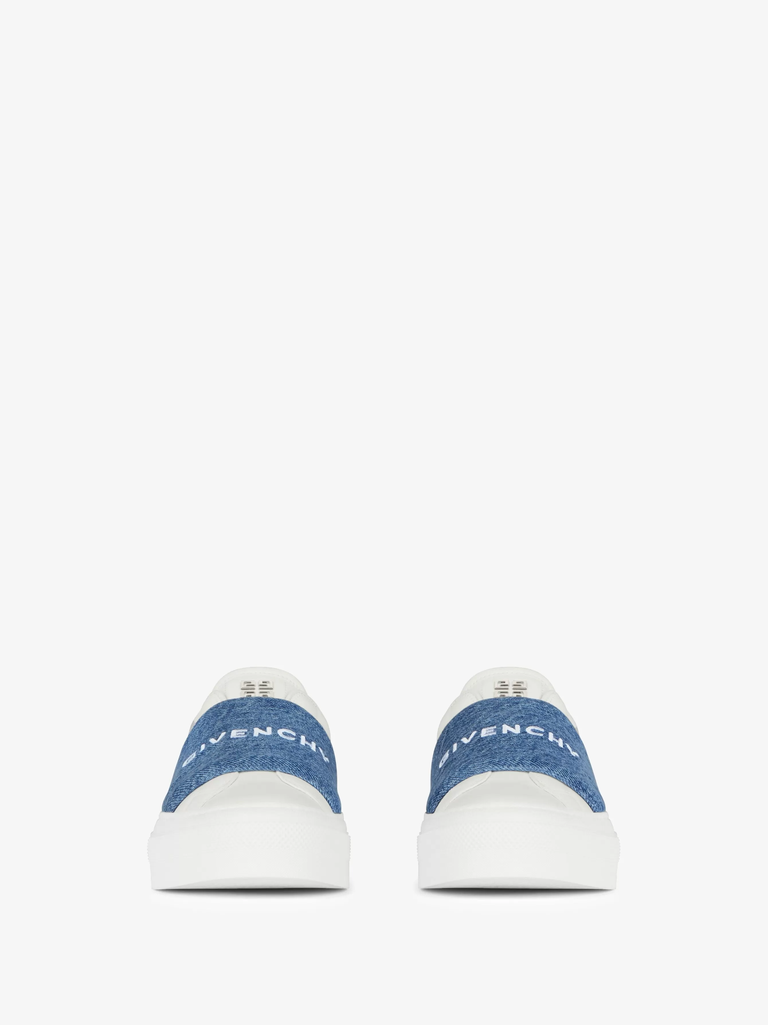 Sale GIVENCHY Shoes-City Sport sneakers in leather with denim strap