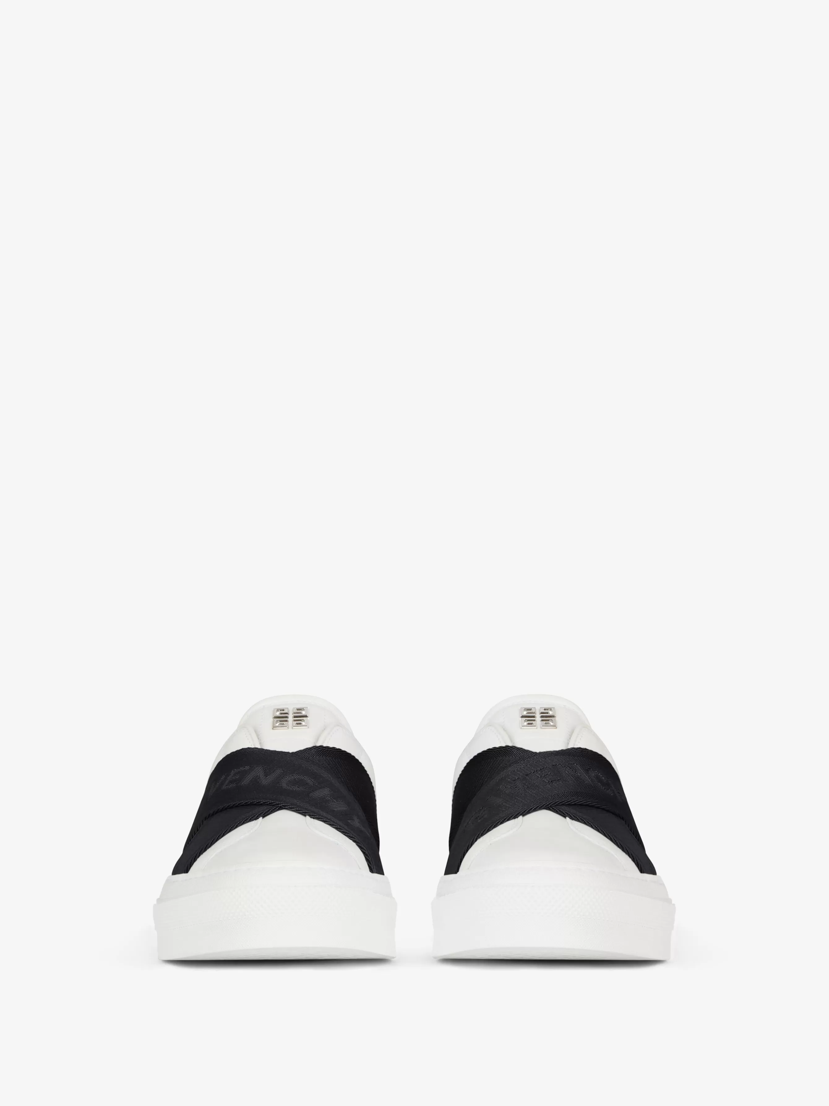 Sale GIVENCHY Shoes-City Sport sneakers in leather with double webbing strap