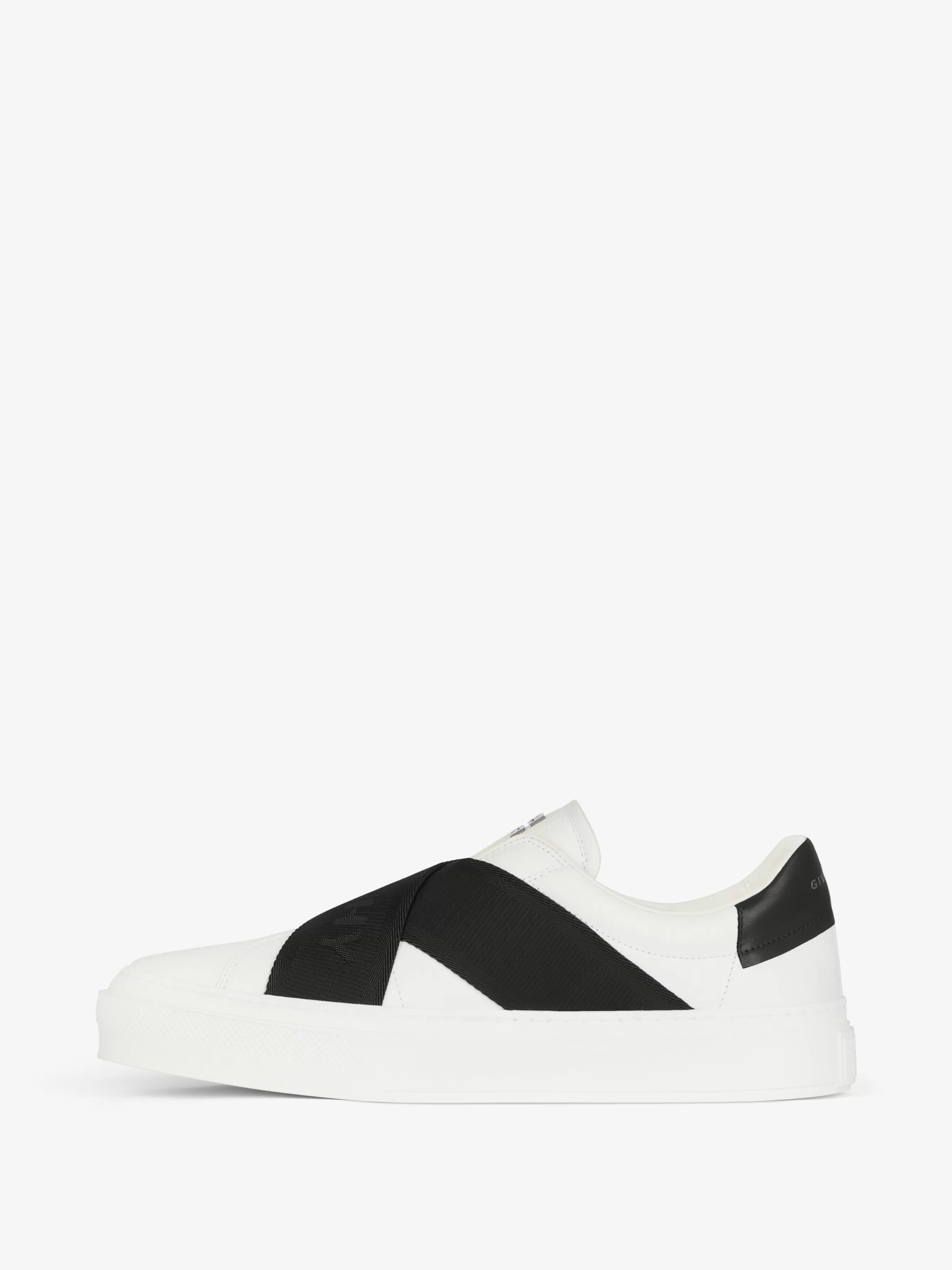 Sale GIVENCHY Shoes-City Sport sneakers in leather with double webbing strap