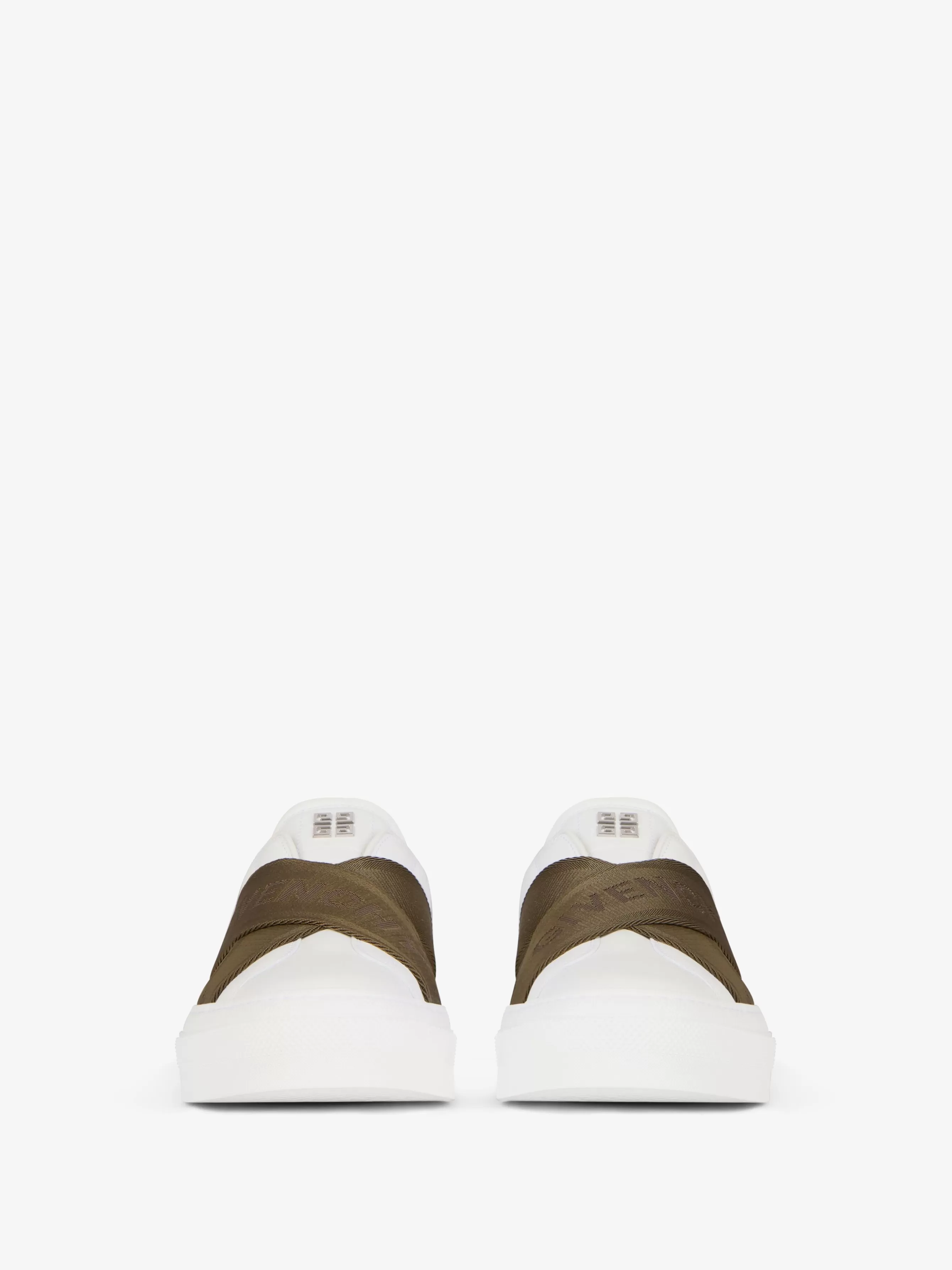 Sale GIVENCHY Shoes-City Sport sneakers in leather with double webbing strap