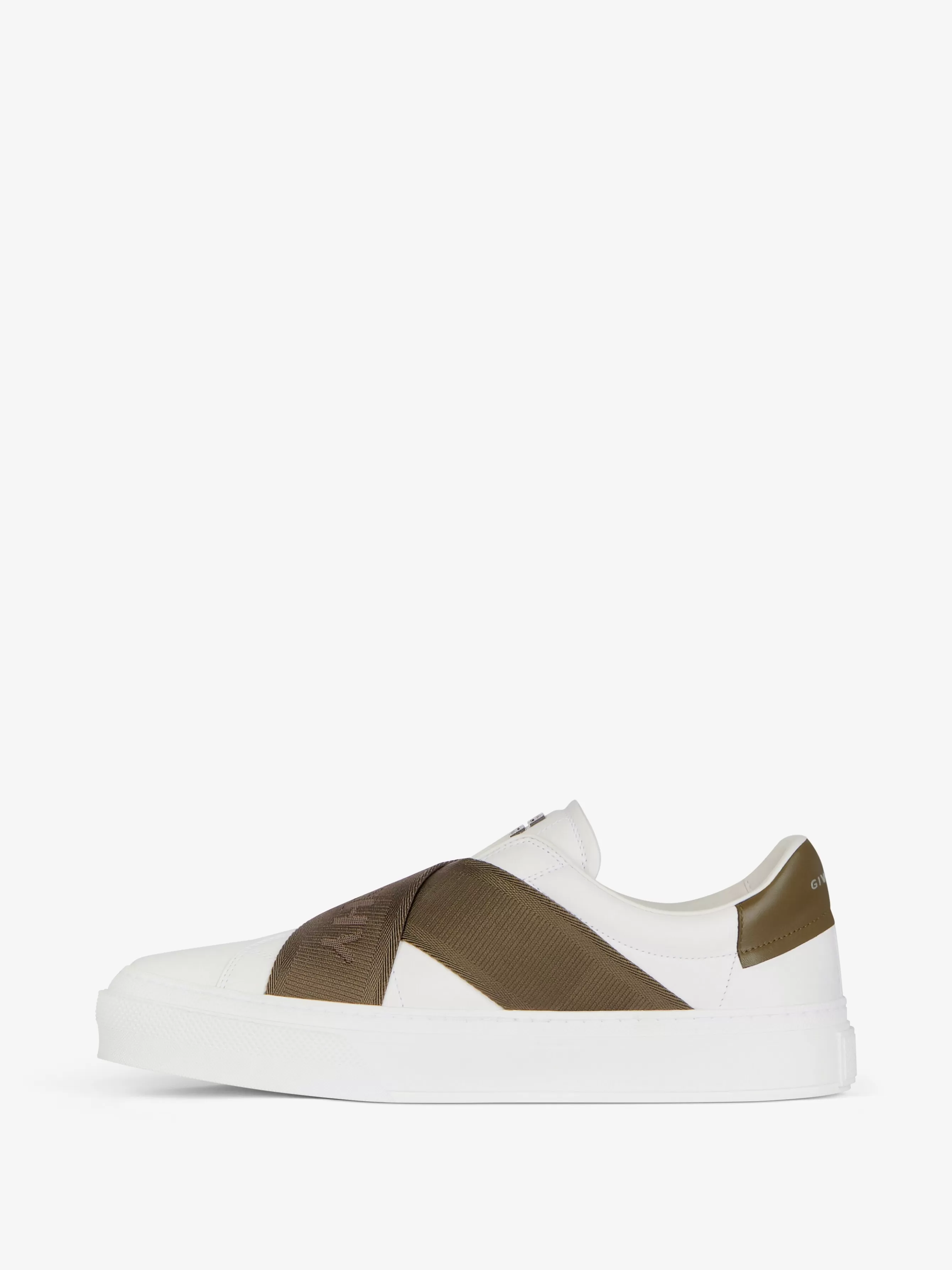 Sale GIVENCHY Shoes-City Sport sneakers in leather with double webbing strap