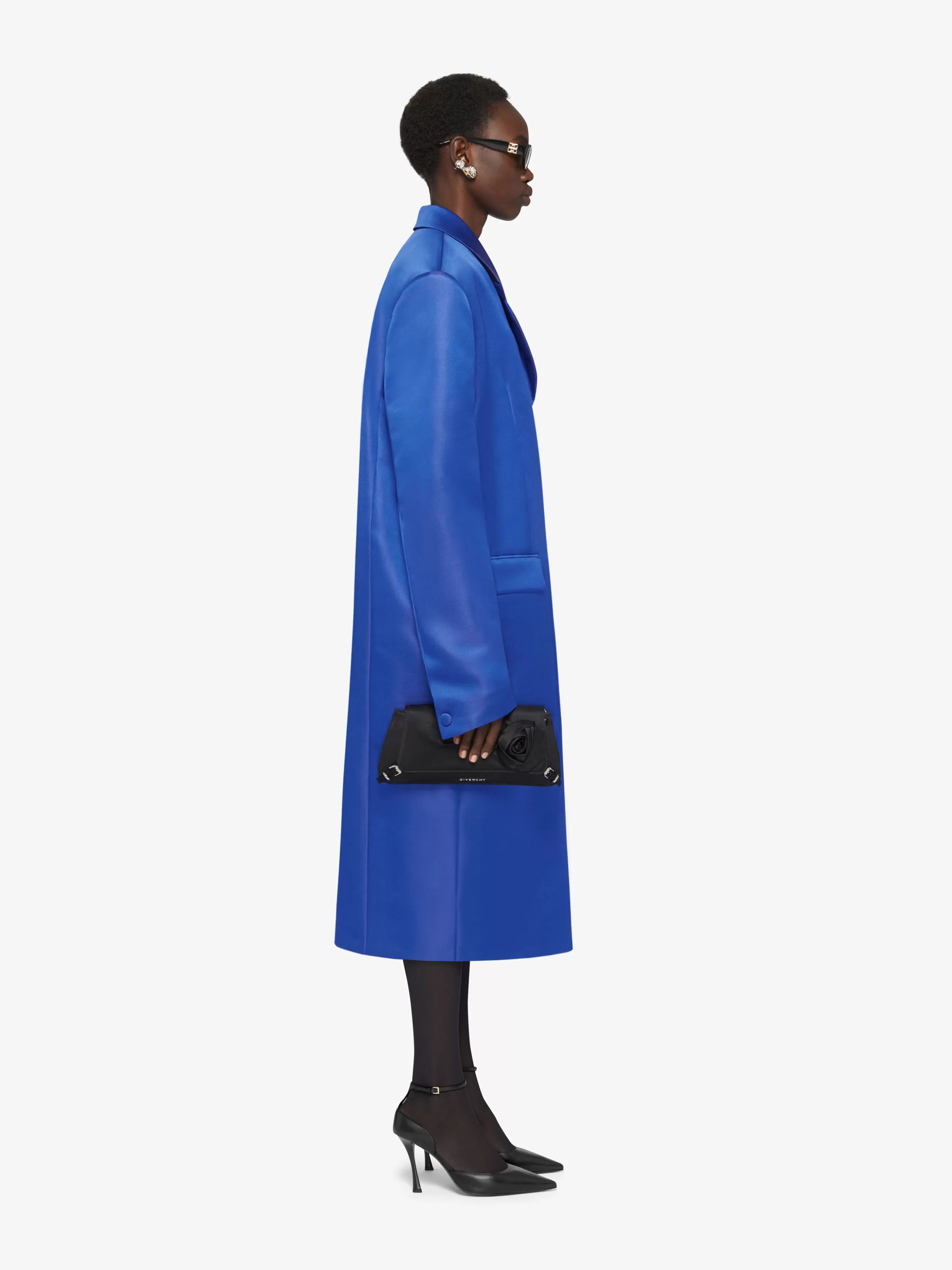 GIVENCHY Jackets & Coats-Coat in silk satin duchesse