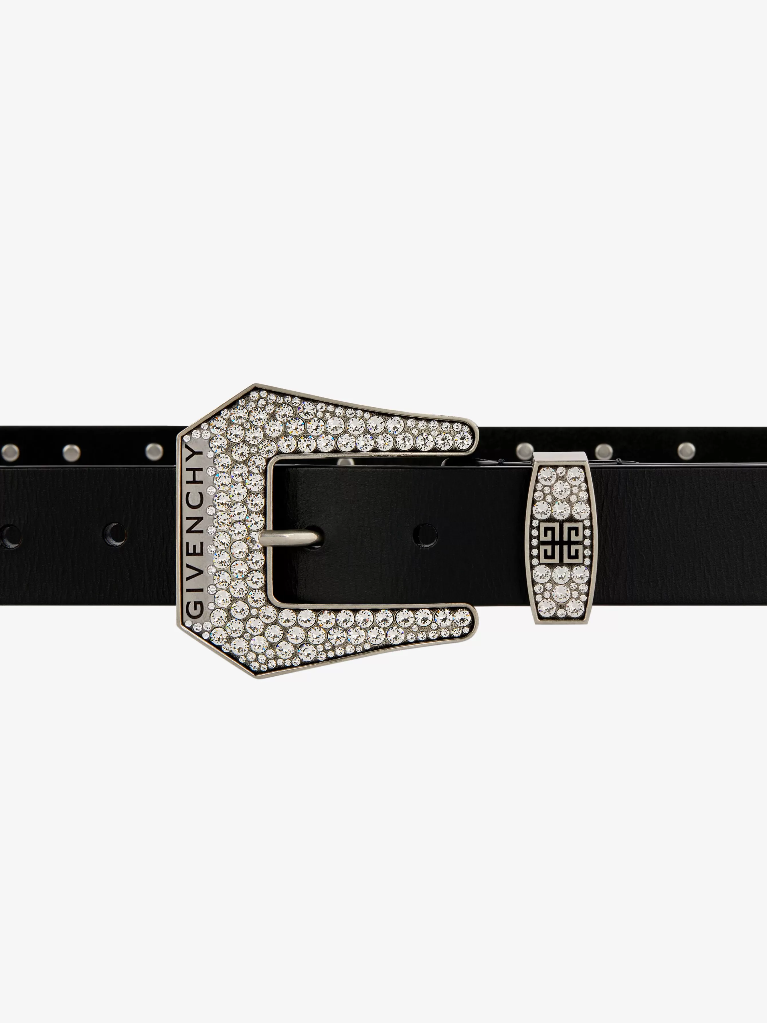 Men/Women GIVENCHY Other Accessories | Sunglasses-Cowboy belt in leather with strass