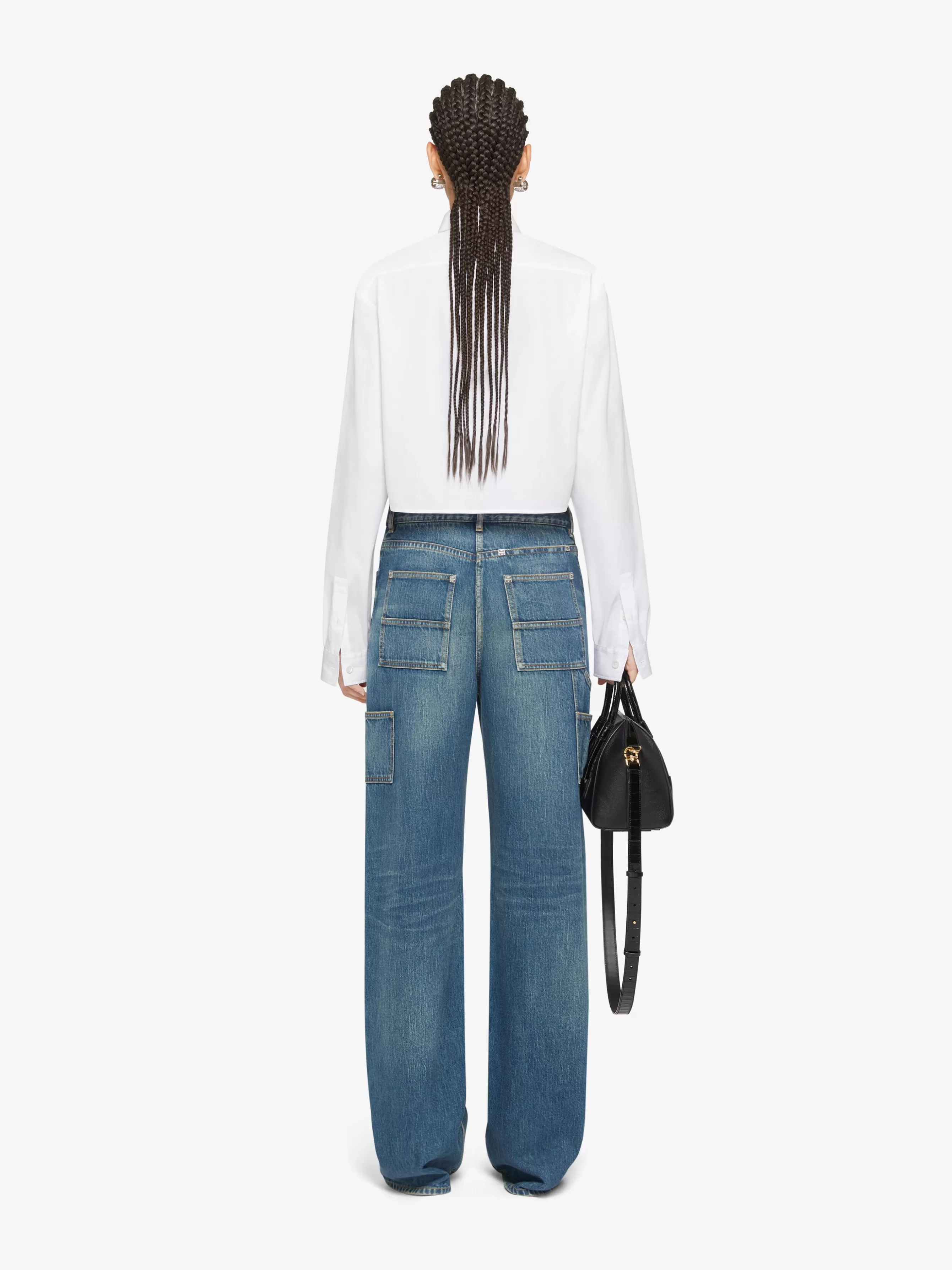 GIVENCHY Tops & Shirts-Cropped shirt in poplin