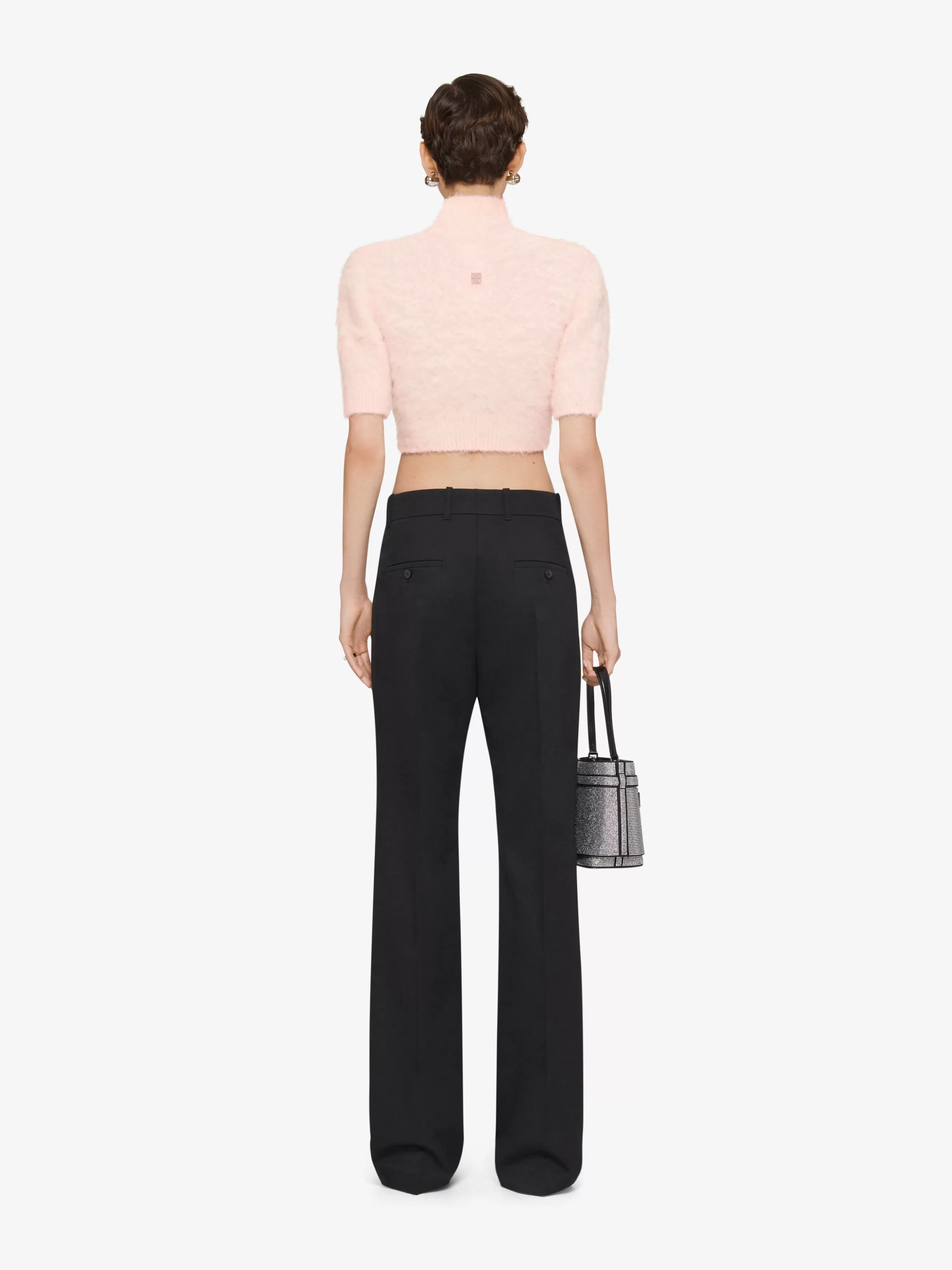 GIVENCHY Knitwear-Cropped sweater in alpaca wool