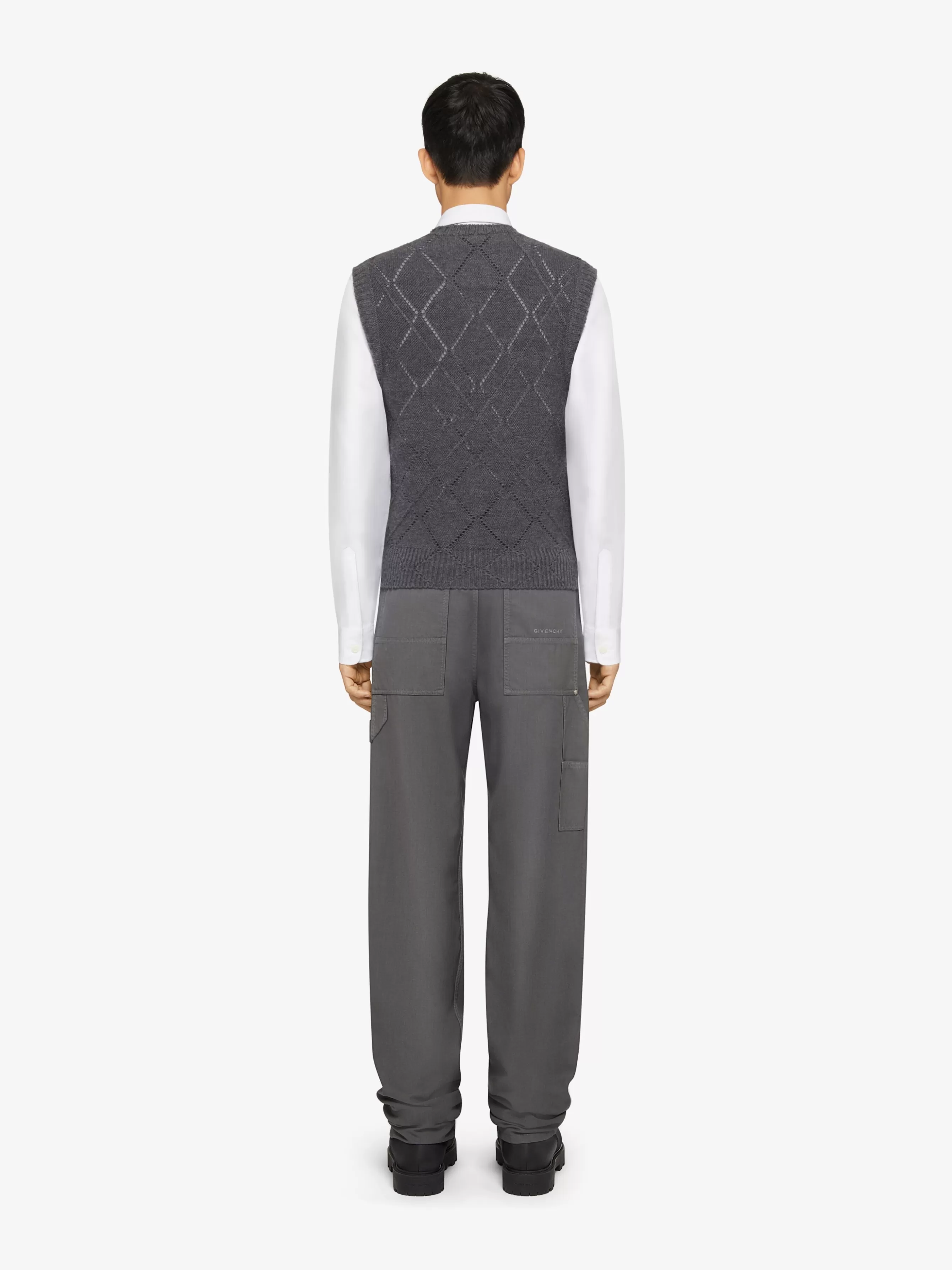 GIVENCHY Knitwear-Cropped sweater in wool