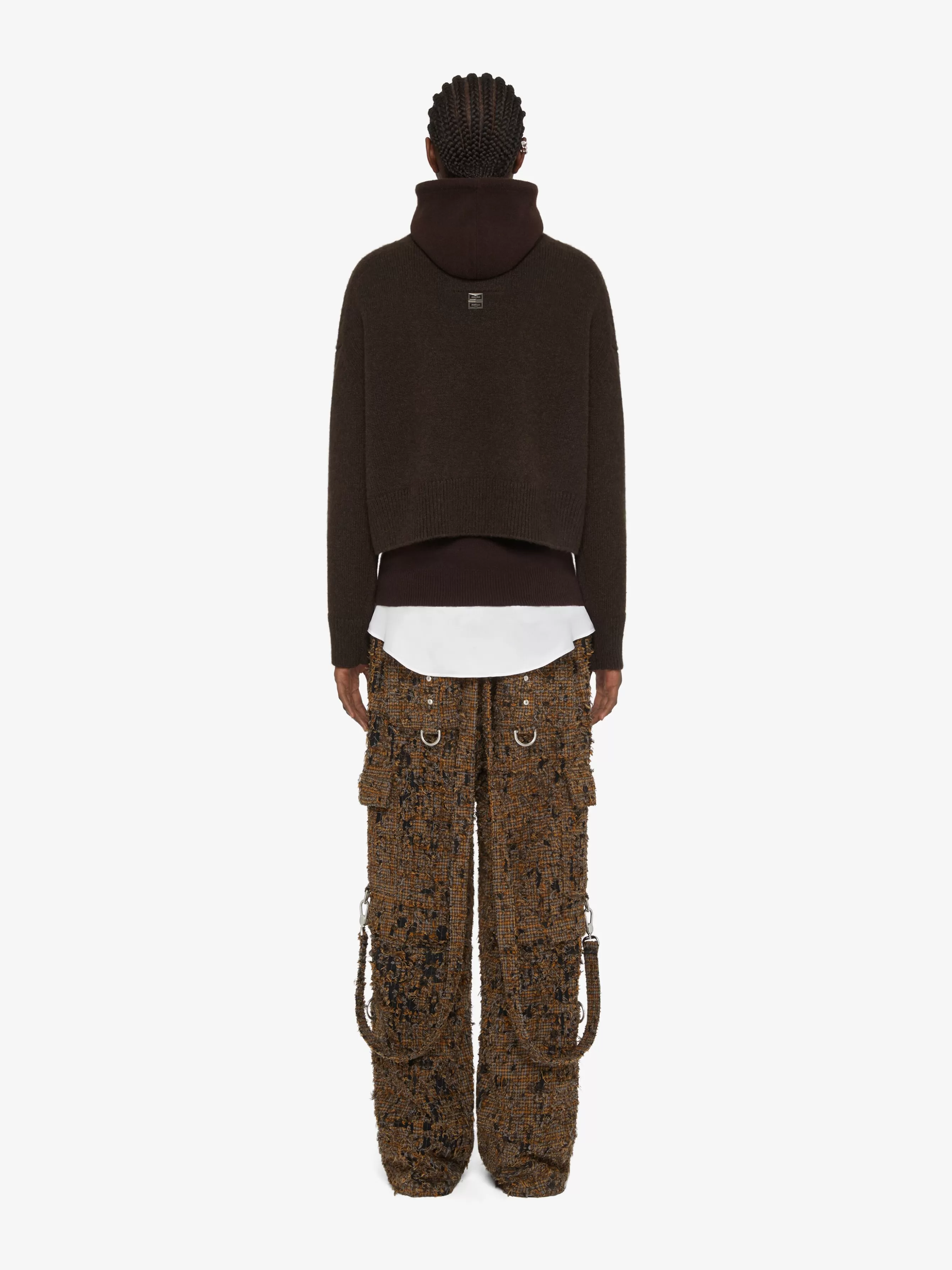 Sale GIVENCHY Pulls & Sweatshirts-Cropped turtleneck sweater in cashmere