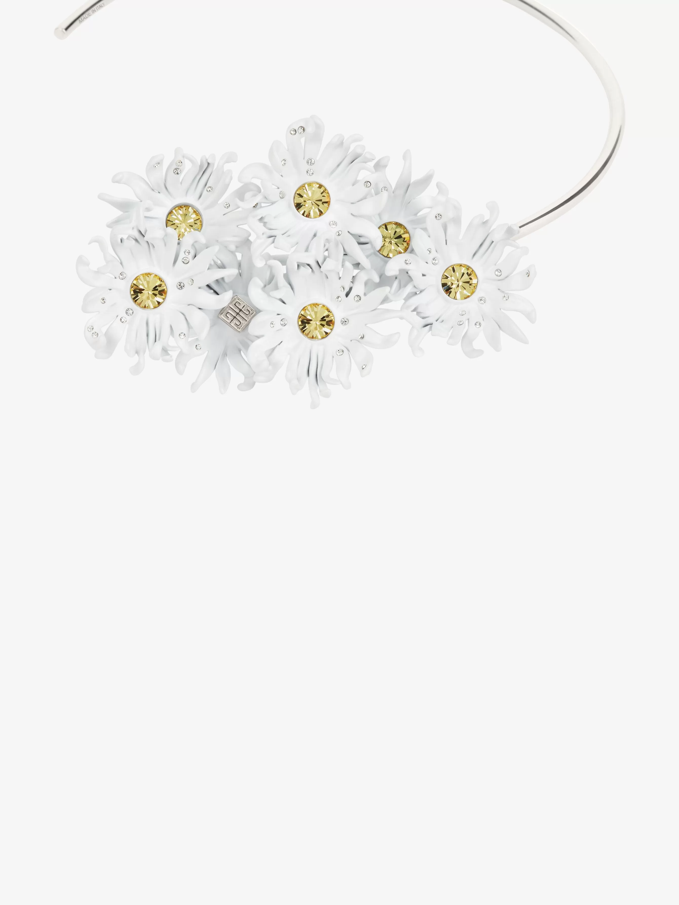 Sale/Women GIVENCHY Jewels & Accessories | Jewelry-Daisy torque necklace in metal and enamel with crystals