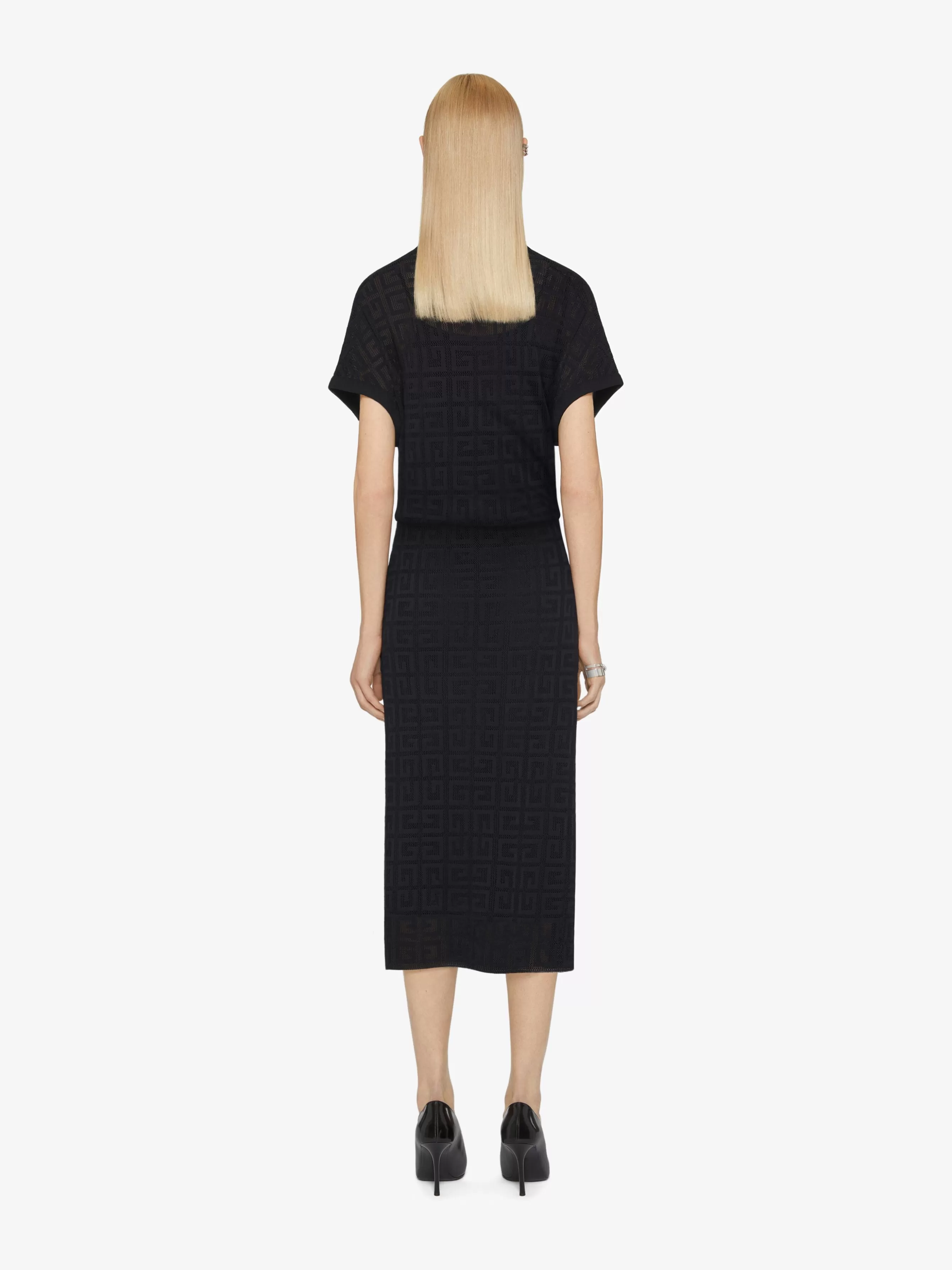 GIVENCHY Dresses-Draped dress in 4G jacquard